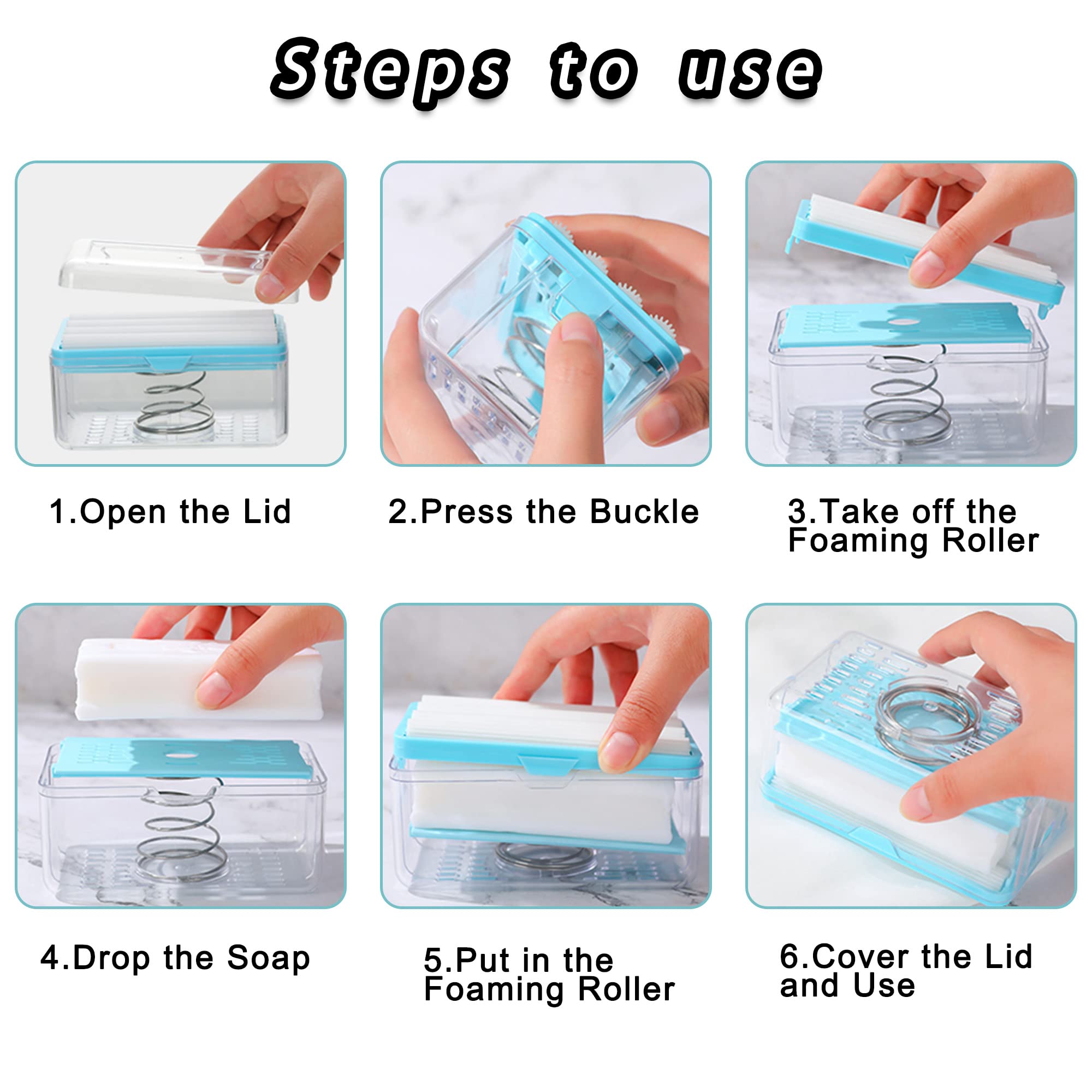 LELEMON Soap Dish with Drain - Multifunctional Soap Holder for Bathroom & Kitchen - Keeps Soap Dry & Easy to Clean - Perfect for Shower, Sink, and Countertop Organization