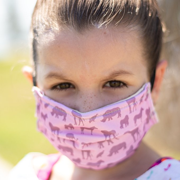 Kids & Juniors Designer Fabric Face Masks - Reusable, Washable & Comfortable for School, Travel & Daily Protection