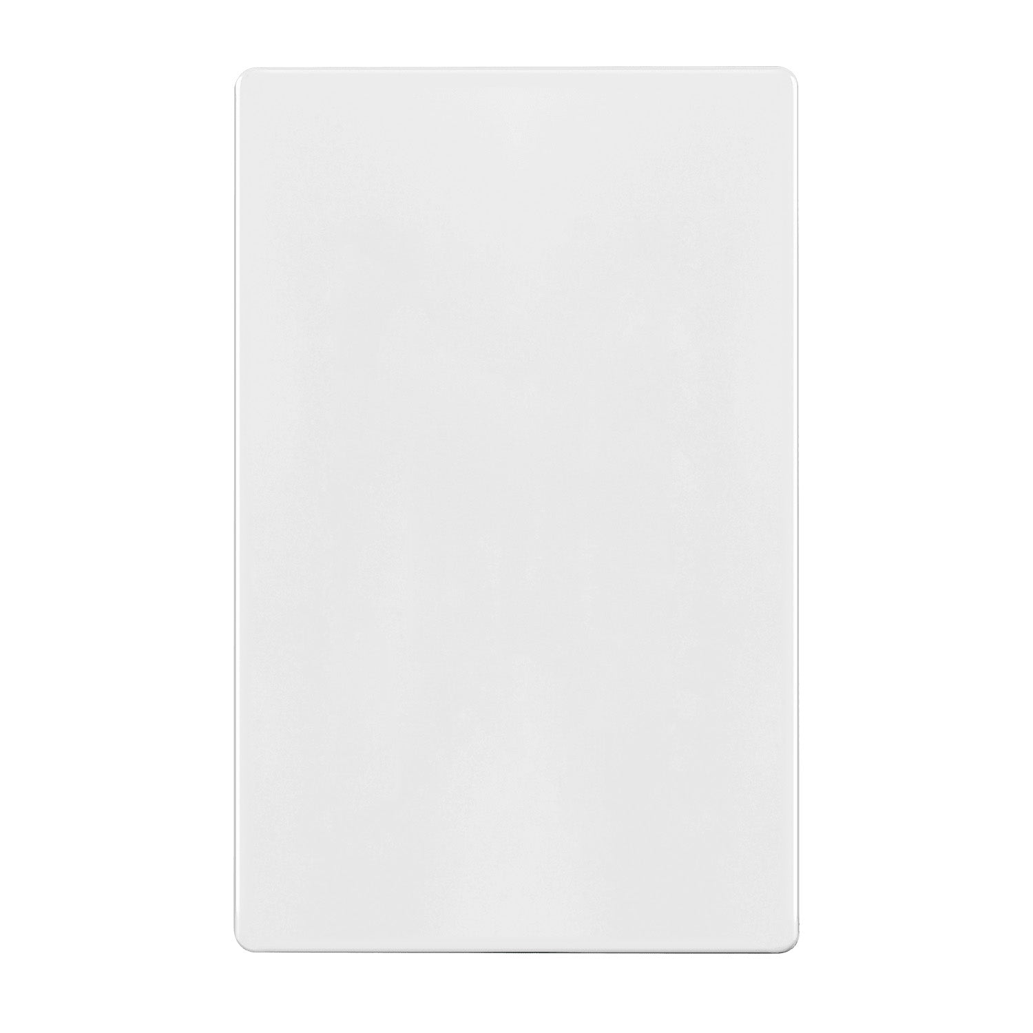 1 Gang Screwless Blank Wall Plate - White - Perfect for Home & Office Electrical Outlet Covers, Wall Decor & Renovation Projects