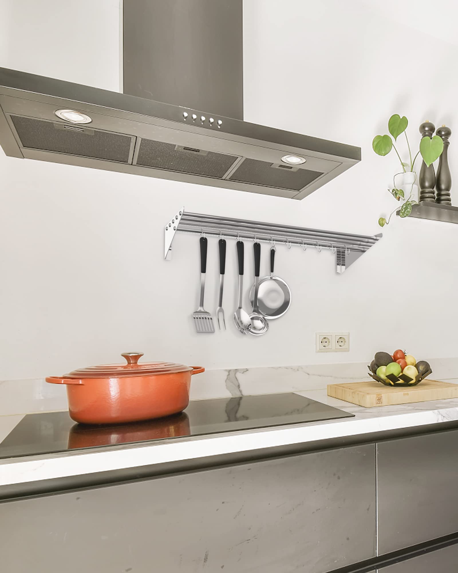 2 Pack NSF Certified Stainless Steel Wall Mount Shelf - 12