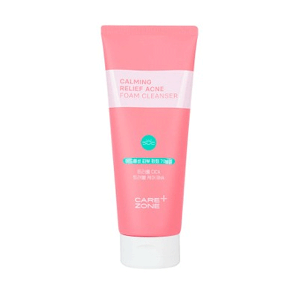 CAREZONE Calming Relief Acne Foam Cleanser 200ml - Gentle Face Wash for Acne-Prone Skin | Perfect for Daily Skincare Routine & Teenage Acne Treatment