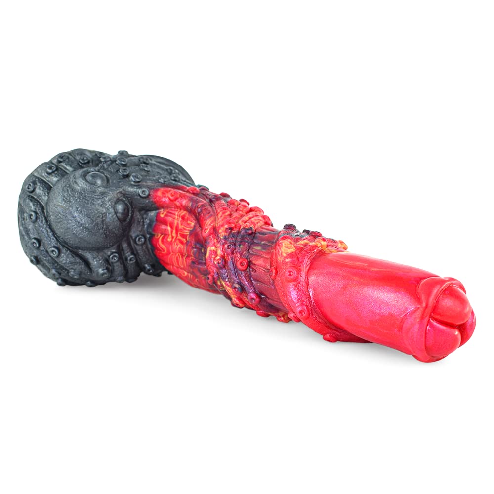 BeHorny Liquid Silicone Alien/Fido Dildo with Suction Cup - Premium Sex Toy for Adults | Perfect for Solo Play, Couples & BDSM Scenes