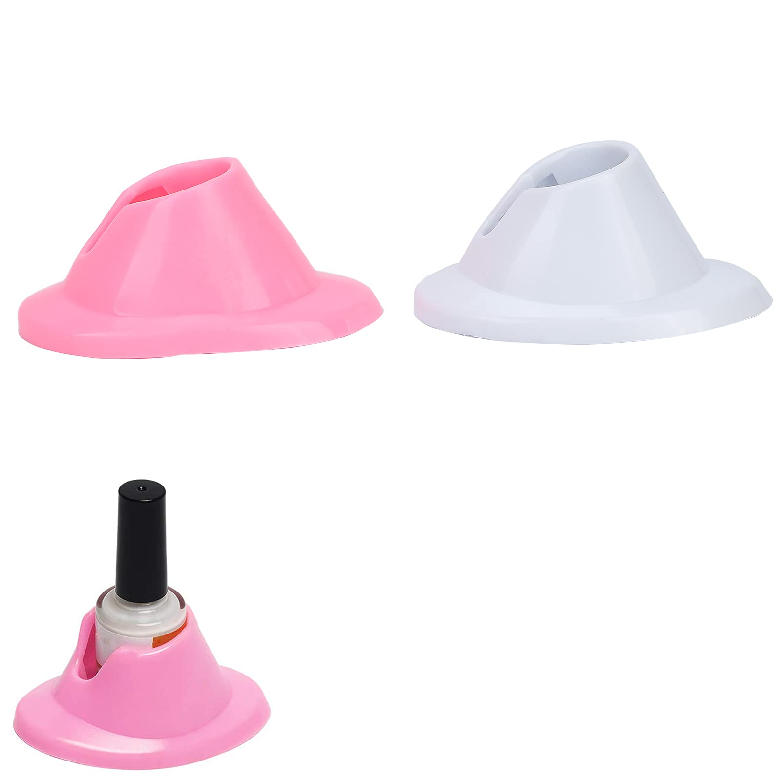 2-Pack Soft Rubber Nail Polish Bottle Holder - Anti-Spill Nail Polish Stand with Stability | Nail Art Organizer for Salon & Home Manicure Tools | Perfect for Nail Artists & DIY Enthusiasts | Ideal for Salon Workstations, Home Nail Stations & Travel Kits | Great for Professional Nail Salons, Home Manicures, and Portable Nail Polish Storage