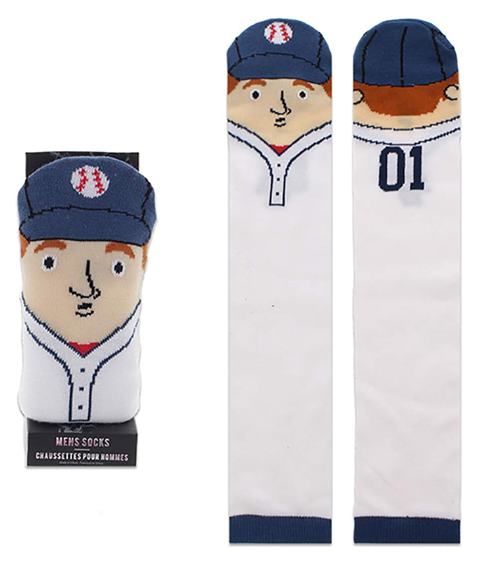 Funny Men's Character Crew Socks - Novelty Gift for Him - Perfect for Christmas, Birthdays & Casual Wear