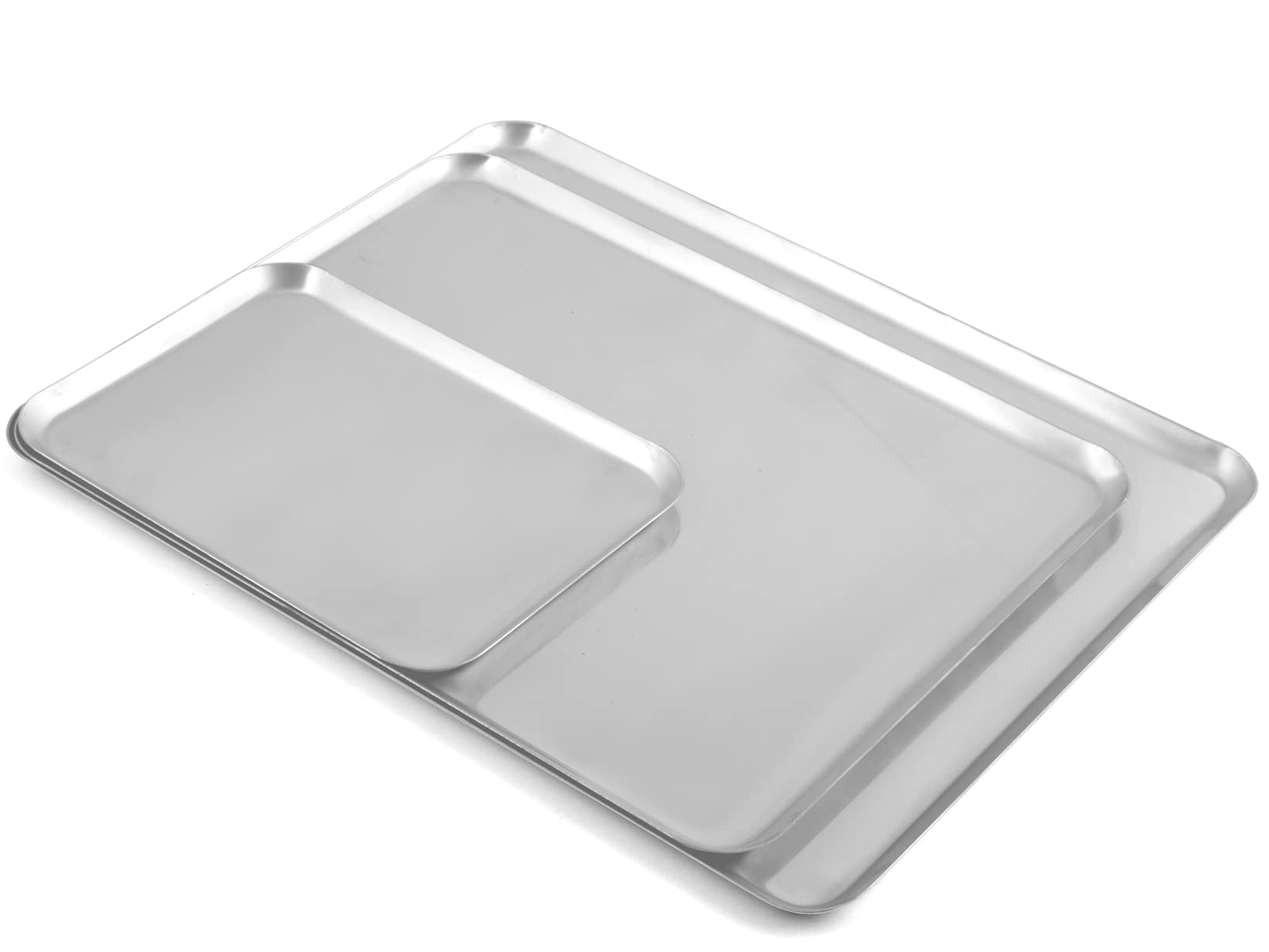 Premium 26cm Stainless Steel Rectangular Pastry Tray - Professional Cake Decorating & Baking Tool for Home Bakers & Commercial Kitchens