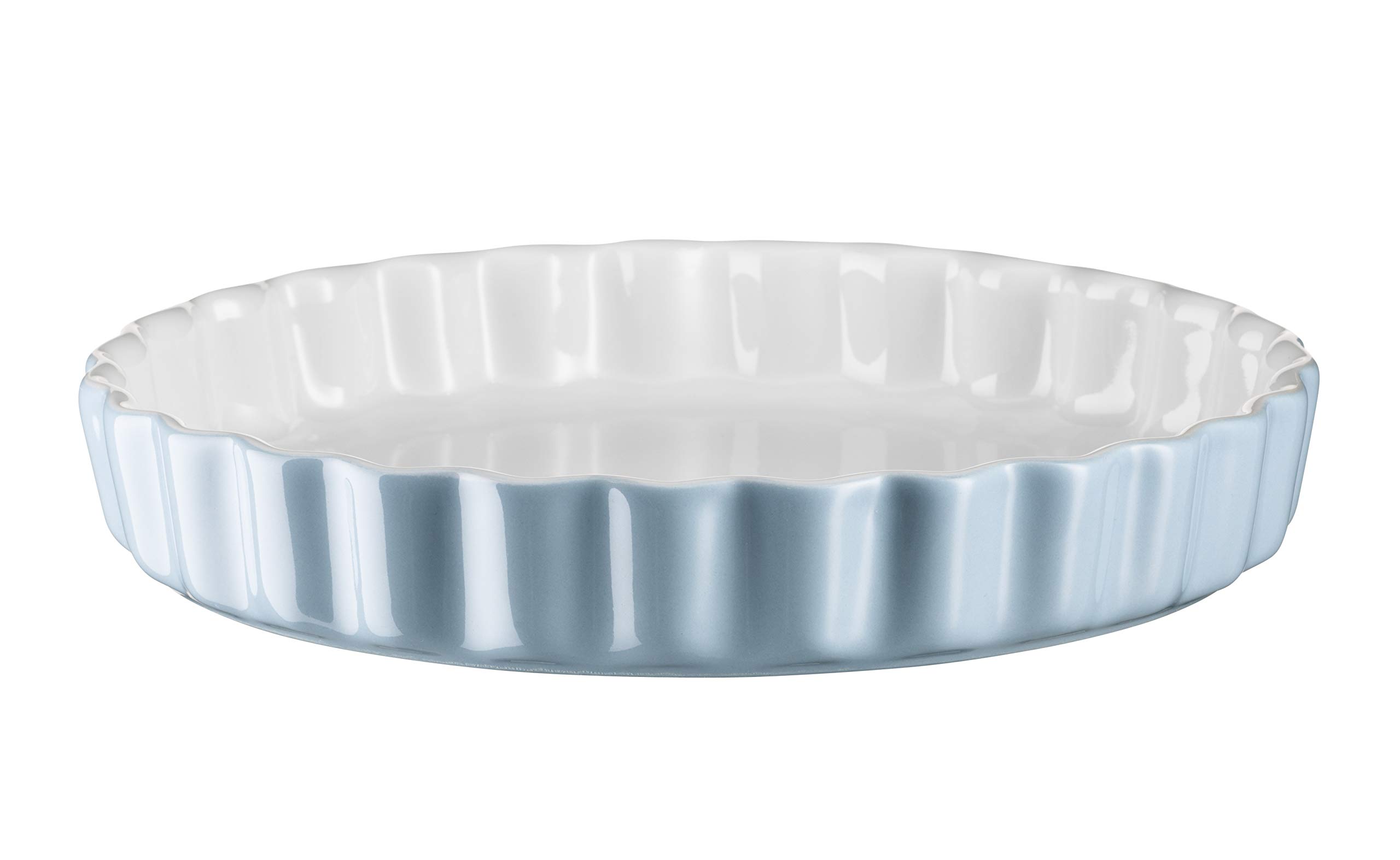 Blue Ceramic Pie Dish & Cake Tin - Kitchen Time Series Bakeware for Pies, Cakes & Desserts - Perfect for Baking, Holiday Meals & Family Gatherings