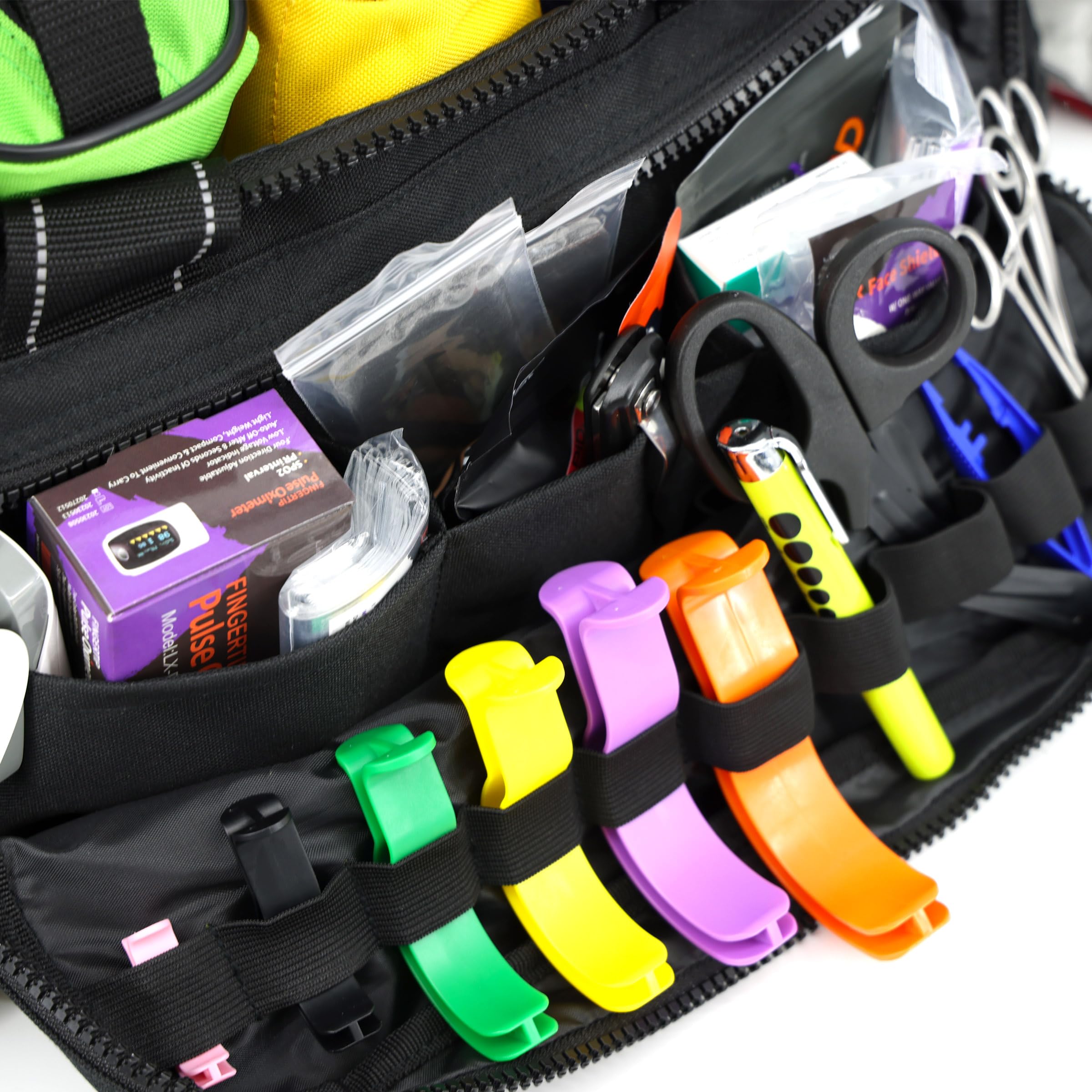 Lightning X Premium Modular EMS/EMT Trauma First Aid Kit - Emergency Medical Responder Bag with Comprehensive Supplies for EMTs, Paramedics & First Responders | Ideal for Emergency Situations, Disaster Relief & Outdoor Adventures