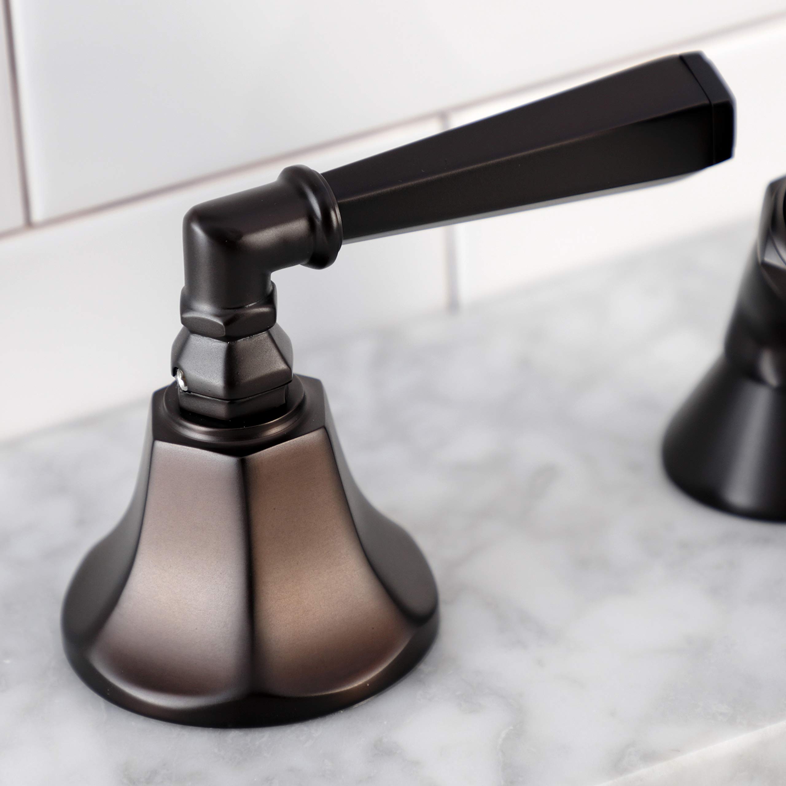 Kingston Brass KSK4305HLTR Oil Rubbed Bronze Deck Mount Hand Shower with Diverter for Roman Tub Faucet, 8 x 5.63 x 2.38 Inches - Perfect for Bathroom Spa Experience and Luxury Home Upgrade