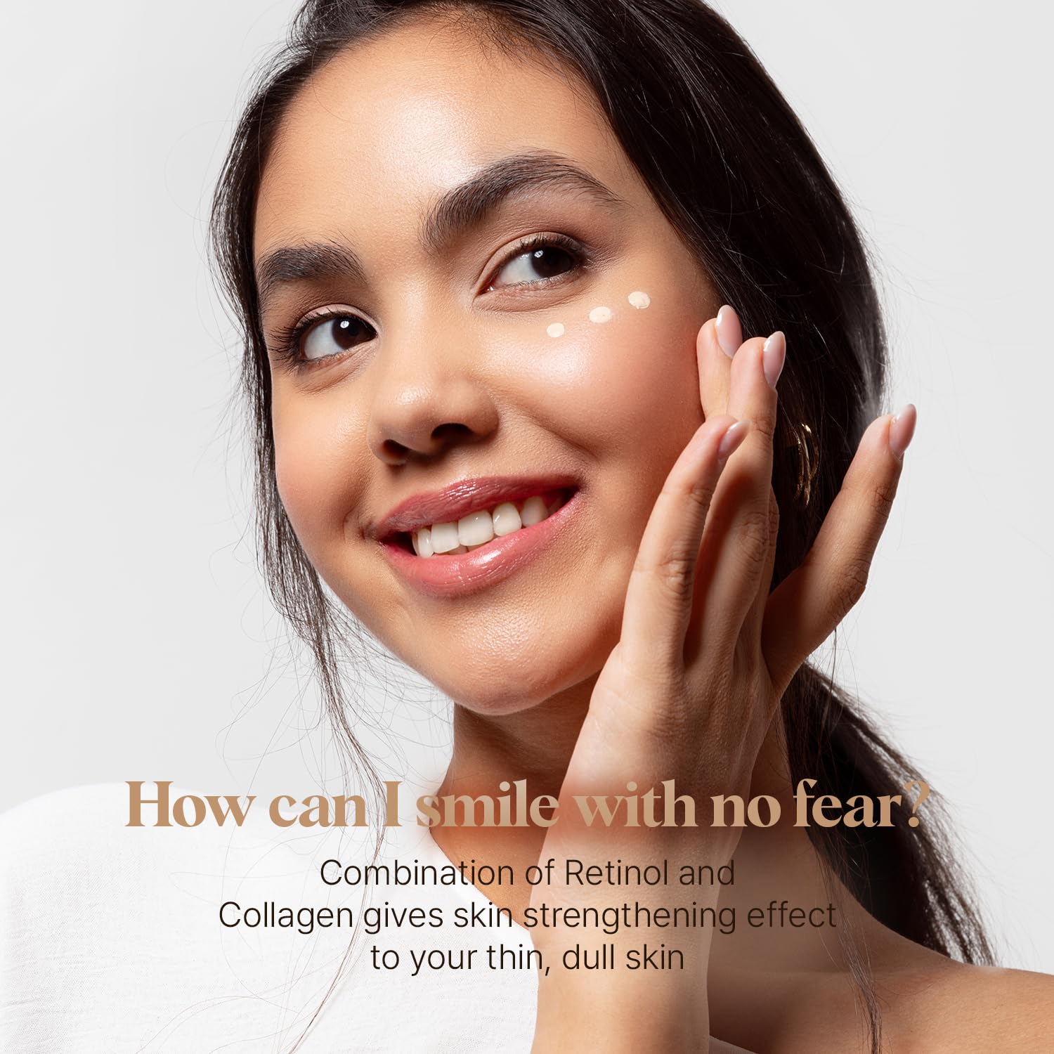 Retinol Anti-Aging Eye Cream for Dark Circles & Puffiness - Korean Collagen Eye Treatment for Wrinkles & Bags - Hydrating & Lifting Eye Massage Cream - 0.67 Fl Oz (Perfect for Night Routine & Travel Skincare)