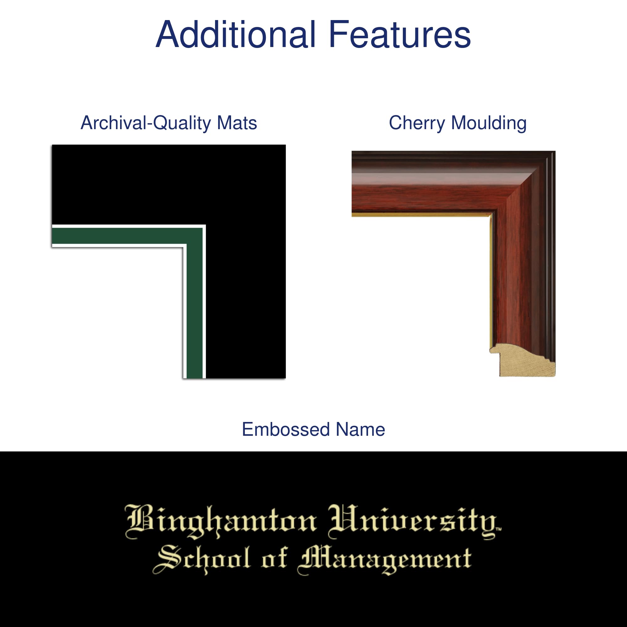 Binghamton University School of Management Diploma Frame 11