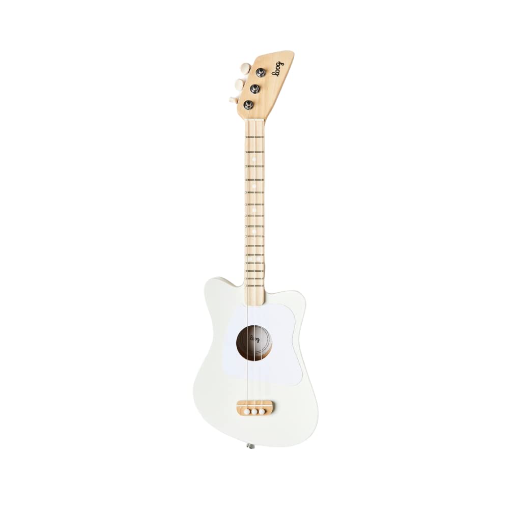 Loog Mini Acoustic 3-String Kids Guitar for Beginners Ages 3+ with Learning App & Lessons - Perfect for Toddler Music Education, Birthday Gifts & Early Childhood Development