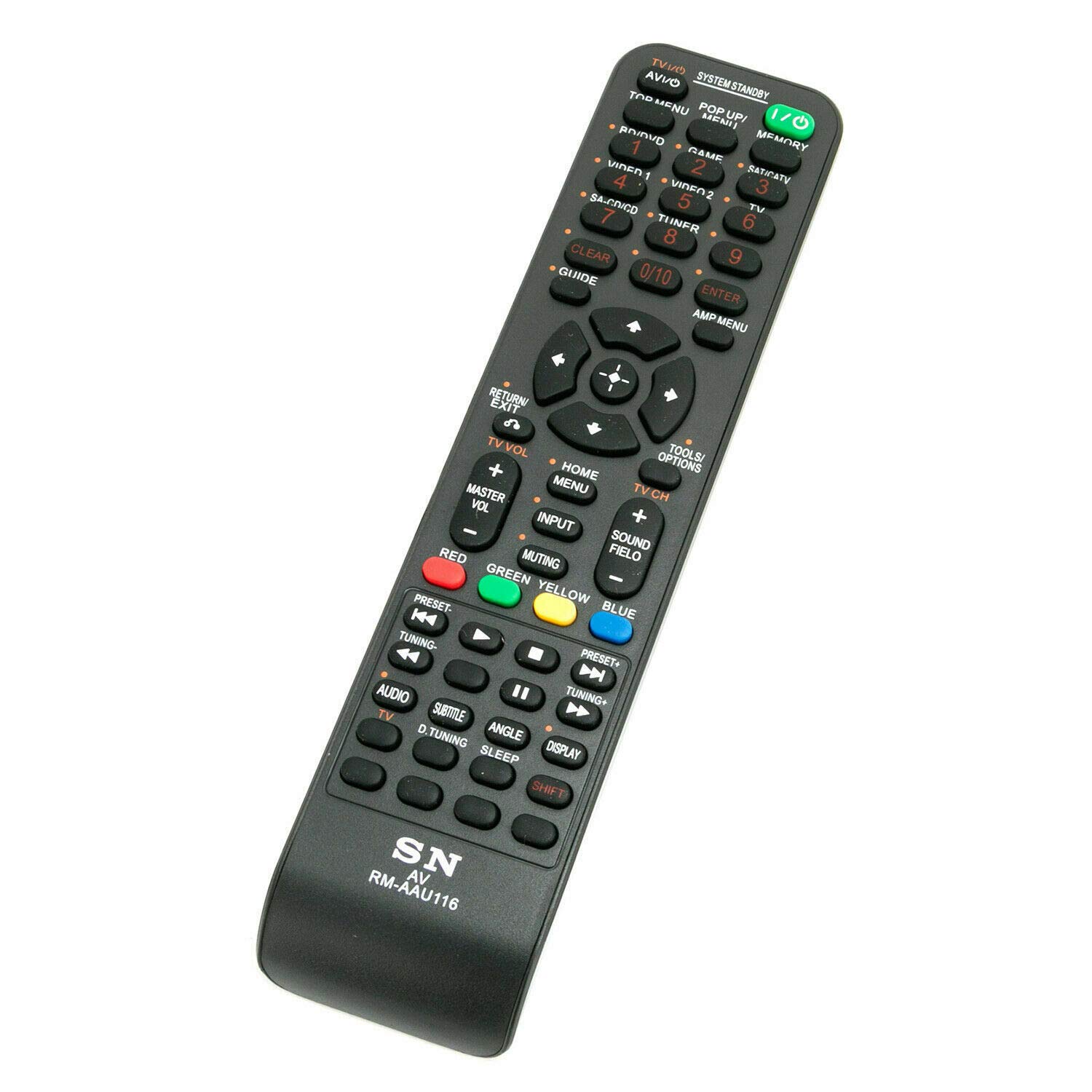 Sony RM-AAU116 Universal Remote Control for AV Receivers STR-DH750, STR-DH830, STR-DN850 - Perfect for Home Theater & Entertainment System Control