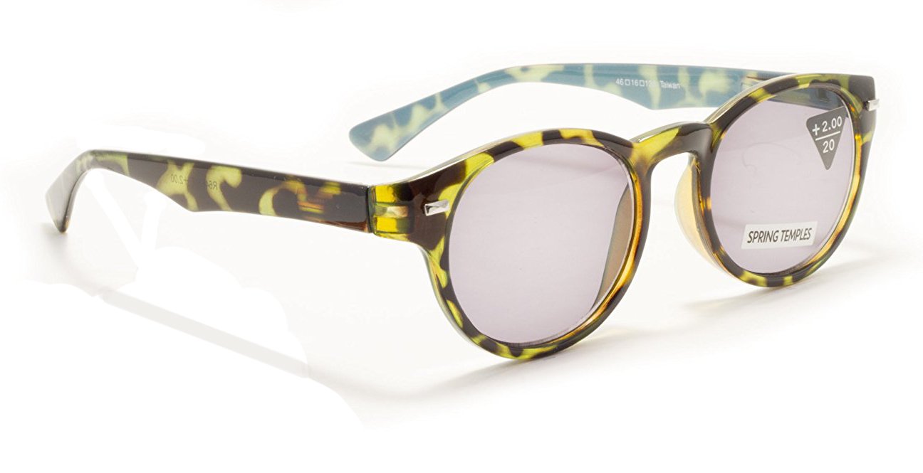 Retro Reading Sunglasses for Women & Men - Well-Rounded Style +1.50 Strength by Florida Glasses | Perfect for Reading, Outdoor Activities & Fashion Accessories