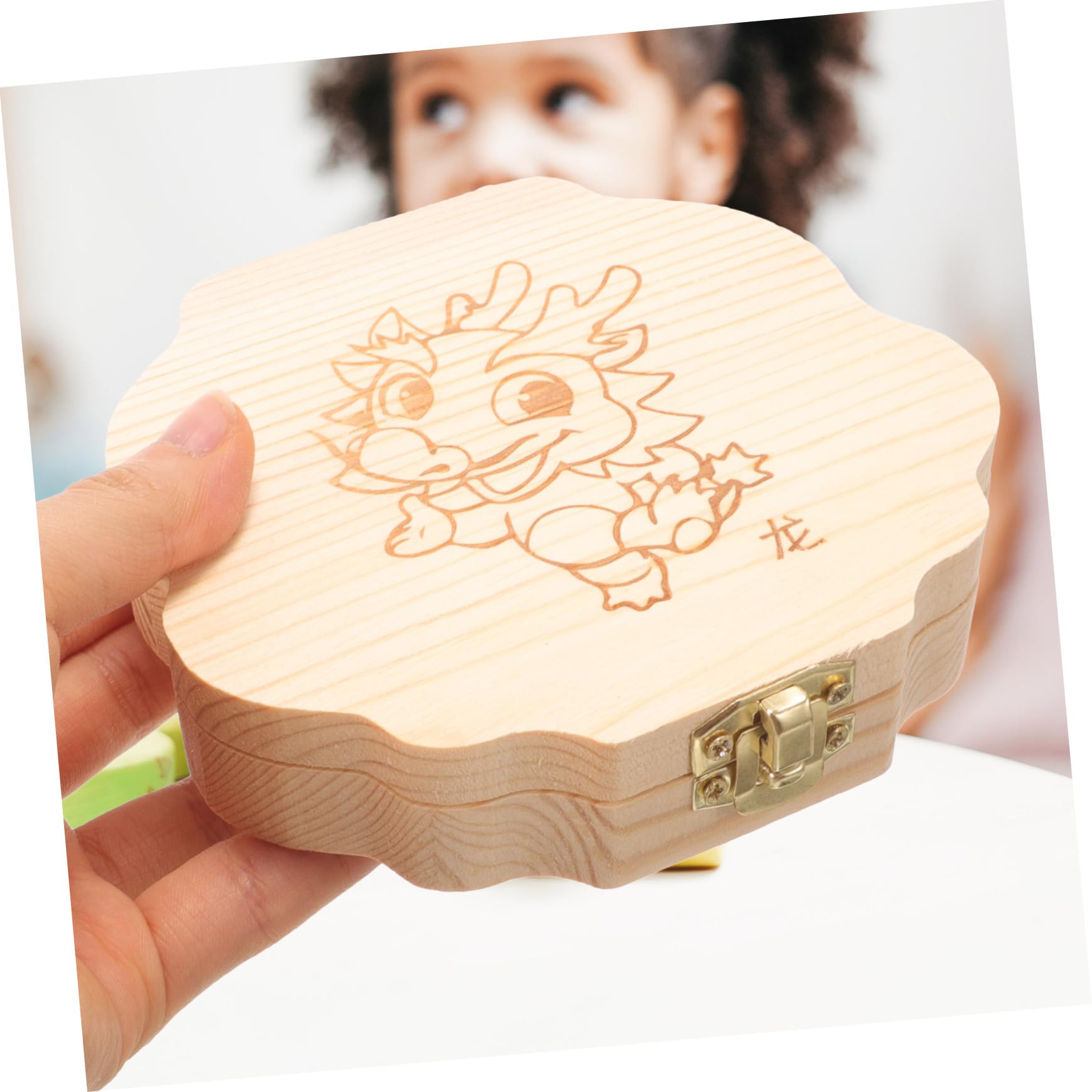 BIUDECO Wooden Tooth Box for Kids - Lost Tooth Holder & Container for Baby Teeth - Perfect for Tooth Fairy Gifts & First Tooth Keepsakes