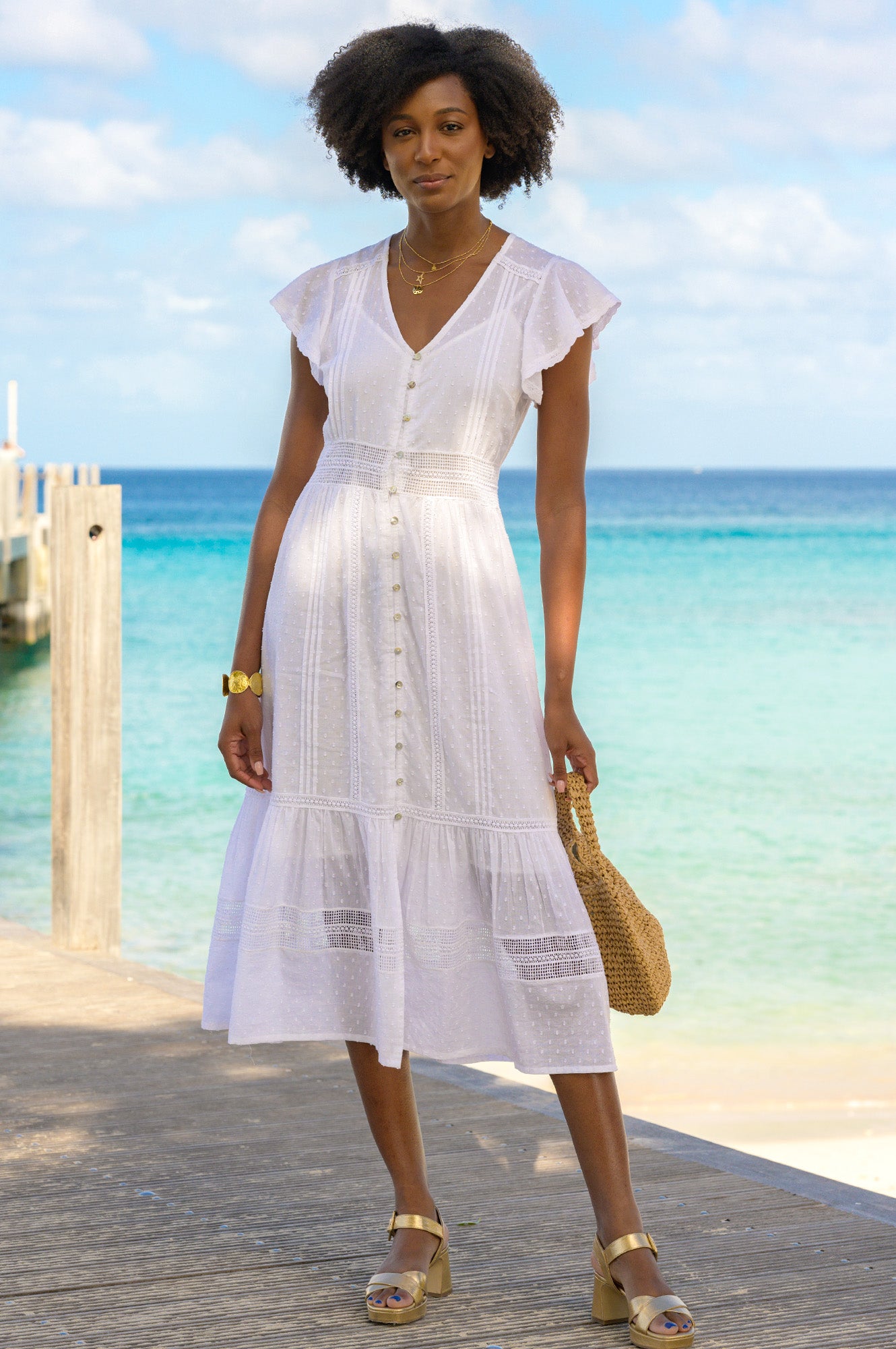 Elegant Cami V-Neck Midi Slip Dress in Neutral Tones - Perfect for Casual Outings, Date Nights & Summer Weddings
