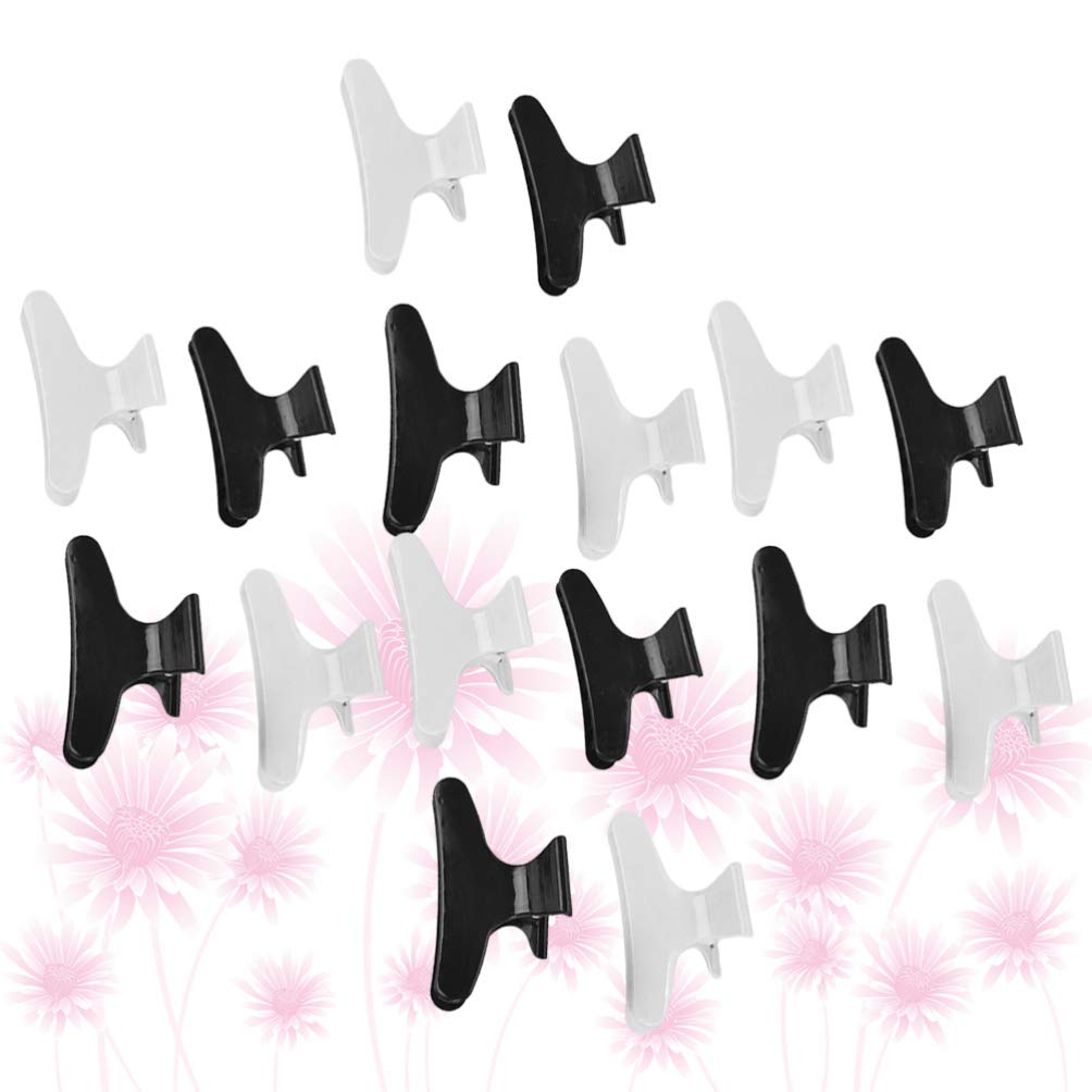 Beaupretty 24pcs Large Butterfly Hair Clips - Styling Claw Hair Clamps for Sectioning, Cutting & Coloring - Professional Hairdressing Accessories for Salon, Home & Travel Use