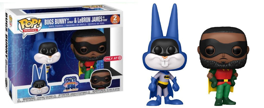 Bugs Bunny as Batman & LeBron James as Robin Funko Pop! Space Jam 2-Pack - Target Exclusive Collectible Figures for Movie Fans & Pop Culture Enthusiasts