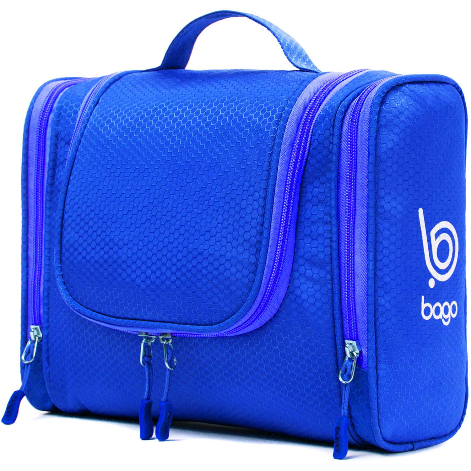 Waterproof Hanging Toiletry Bag for Travel - Large Bathroom Organizer for Women & Men, Makeup & Toiletries Storage (Deep Blue) | Perfect for Airplane Carry-On, Camping & Gym Essentials