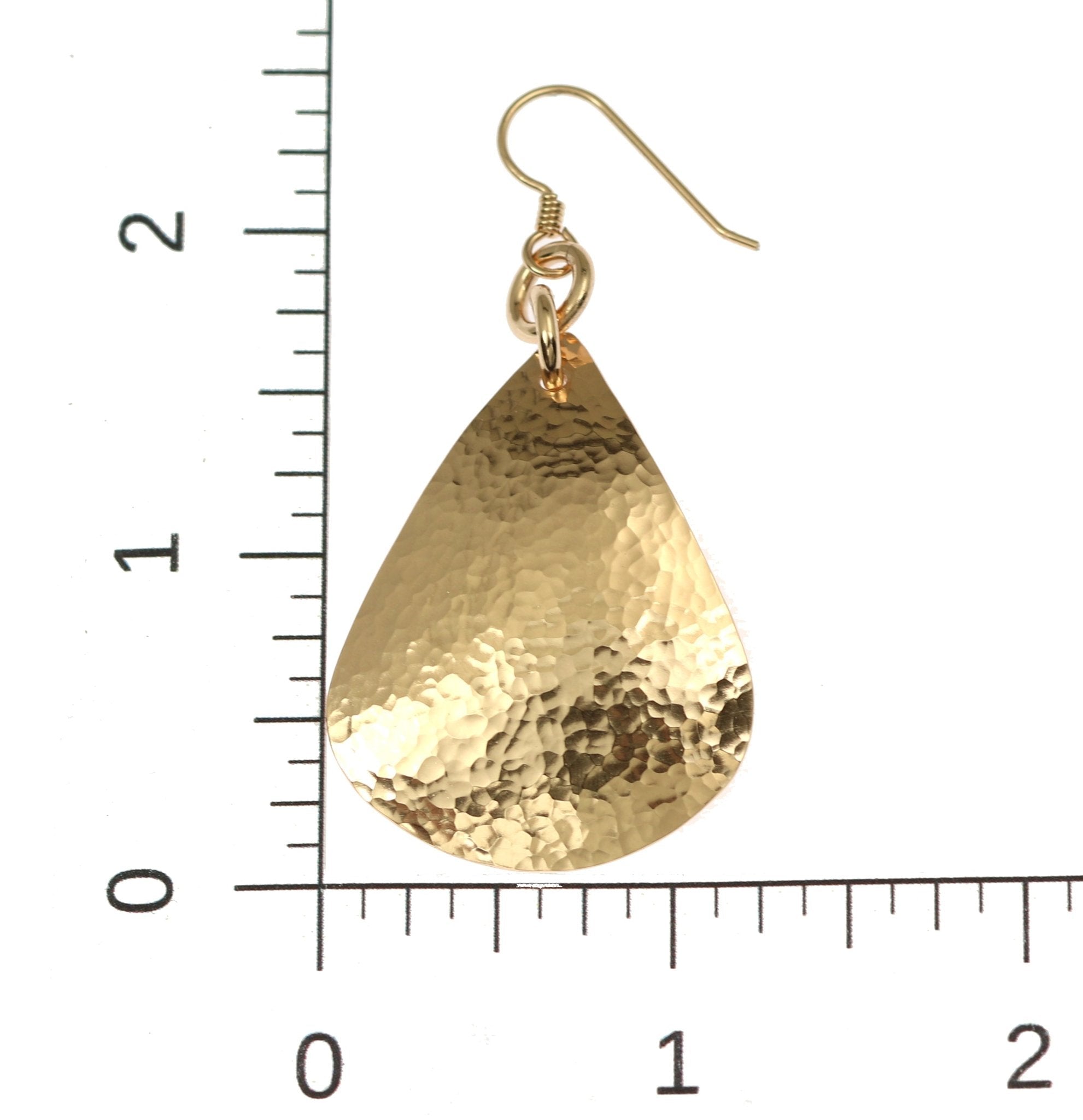 Handmade Hammered Bronze Teardrop Earrings for Women - Boho Chic Dangle Jewelry - Perfect for Weddings, Parties & Everyday Wear