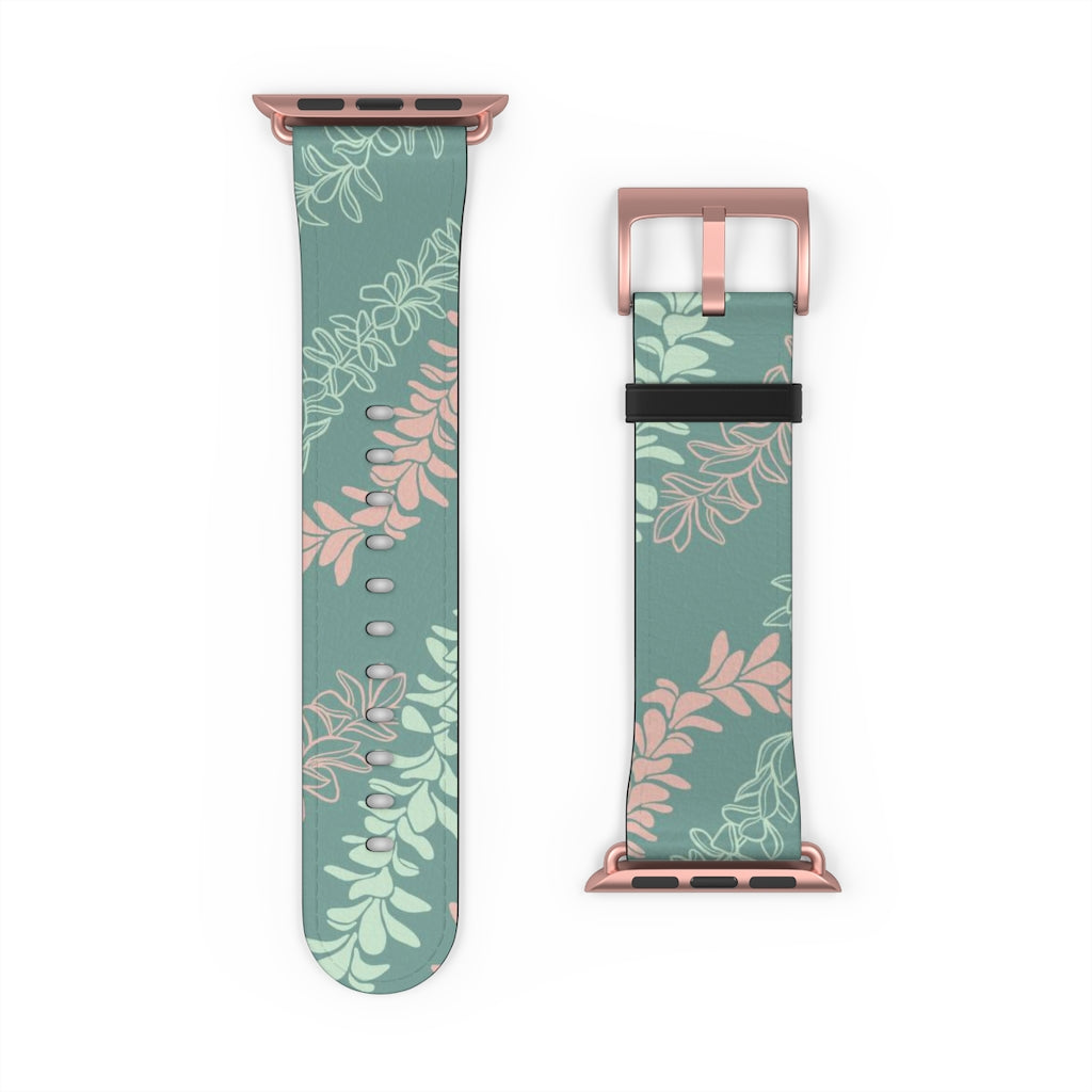 Groovy Pua Melia Watch Band - Premium Replacement Strap for Apple Watch, Fitbit & Samsung Galaxy - Soft Silicone, Adjustable, Comfortable for Workout, Running & Daily Wear