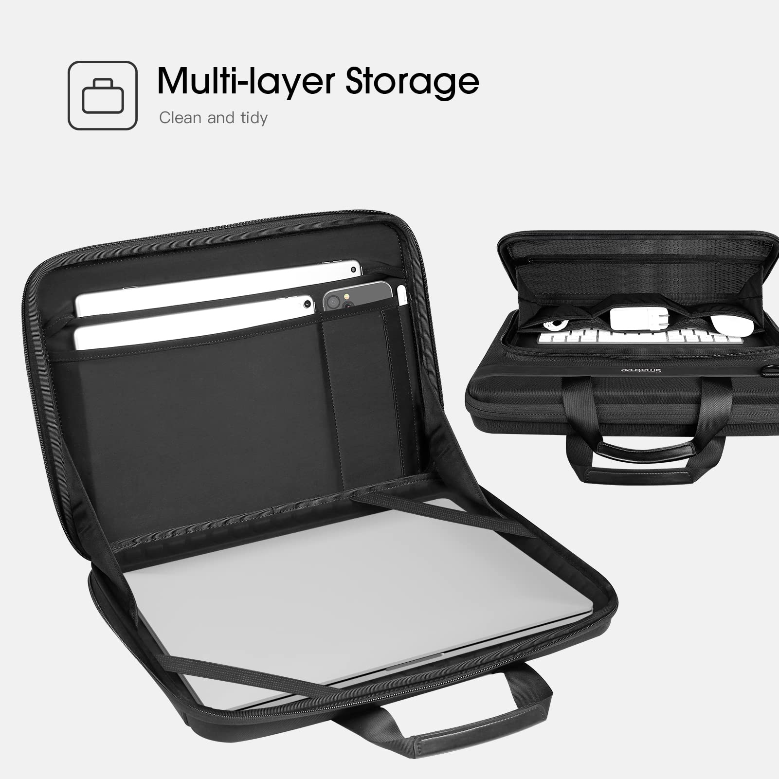 Smatree 17-18 Inch Shockproof Hard Laptop Case for ASUS ROG Strix SCAR 18/G18, Acer Predator Helios 18/Neo 18, Alienware M17, MSI GT75 Titan, Lenovo Legion - Durable Protective Sleeve for Gaming Laptops, Travel & Business Use