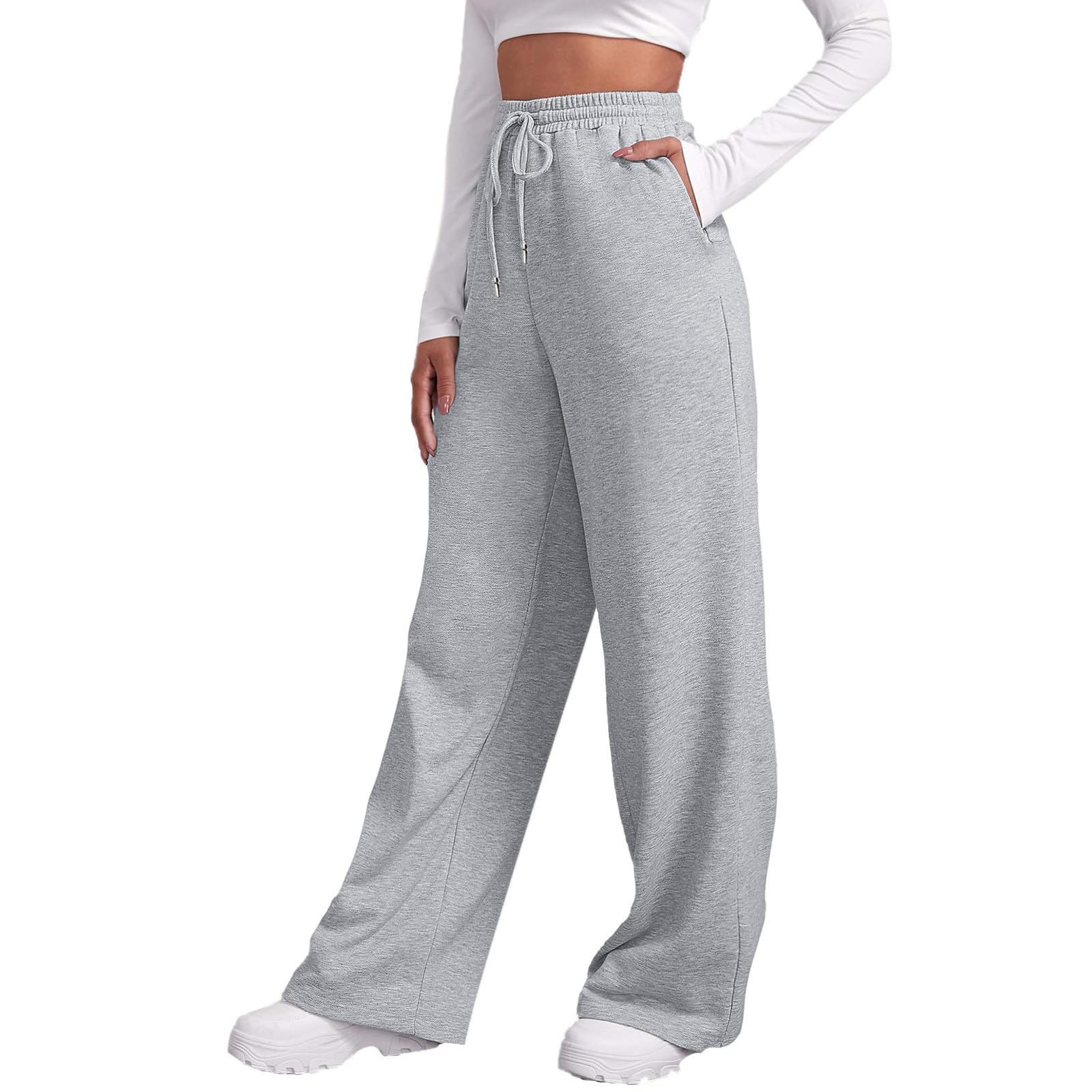 SNKSDGM Women's Stretchy Lightweight Jogger Sweatpants - Lounge, Yoga, Running & Workout Activewear Pants for Comfortable Everyday Wear