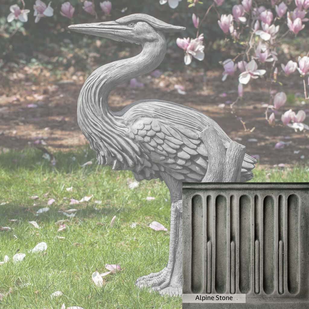 Campania International Heron Statue - Elegant Outdoor Garden Decor for Patio, Yard, and Poolside Landscaping