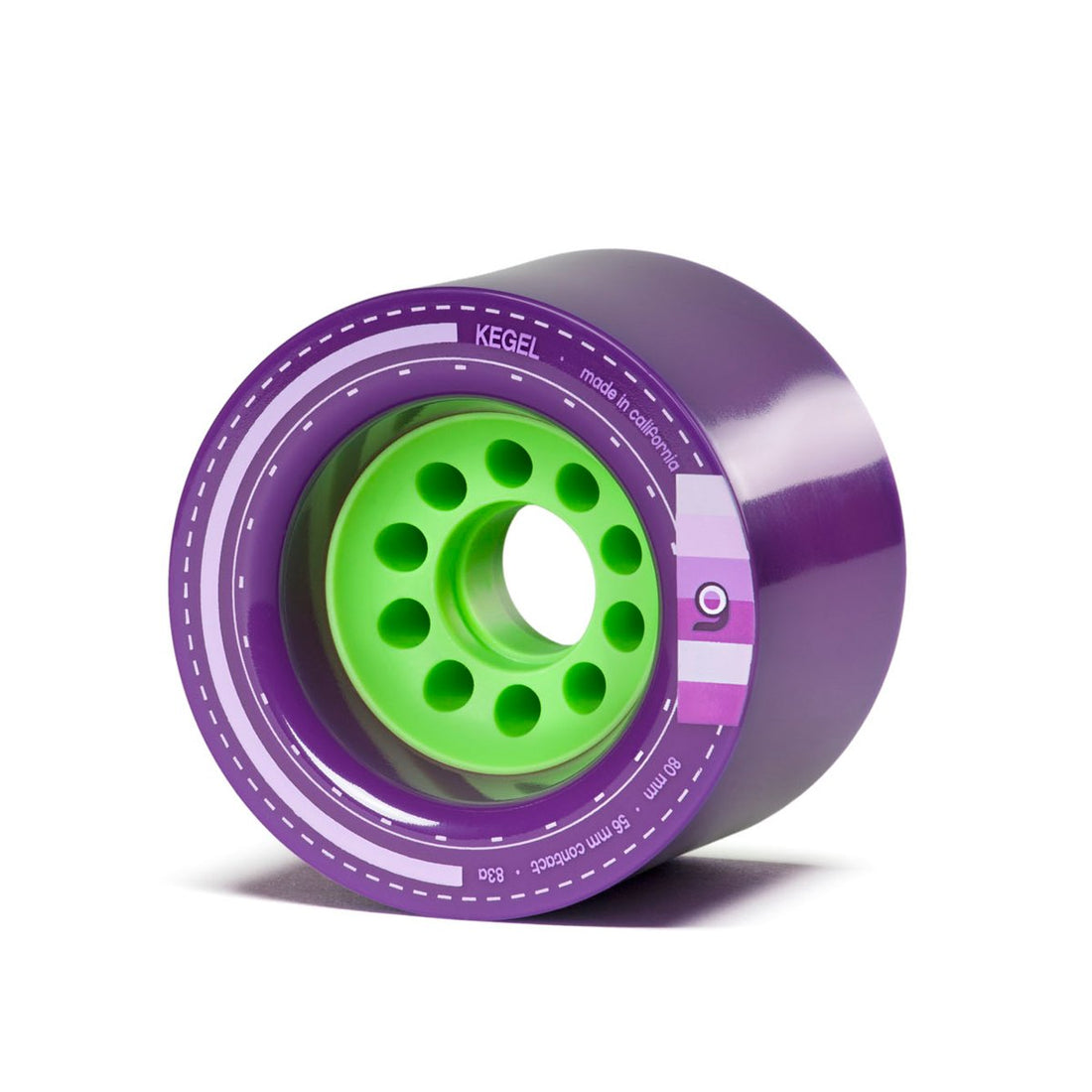 Orangatang Kegal 80mm Longboard Wheels (4-Pack) - High Performance for Cruising, Downhill & Freeride Skateboarding