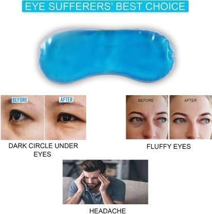 AASTIK SALES Cooling Eye Mask with Ice Gel Pack - Relieve Dark Circles, Dry Eyes, Pain & Redness | Reusable Gel Eye Patches for Sleeping, Travel & Relaxation | Perfect for Migraine Relief & Puffy Eyes