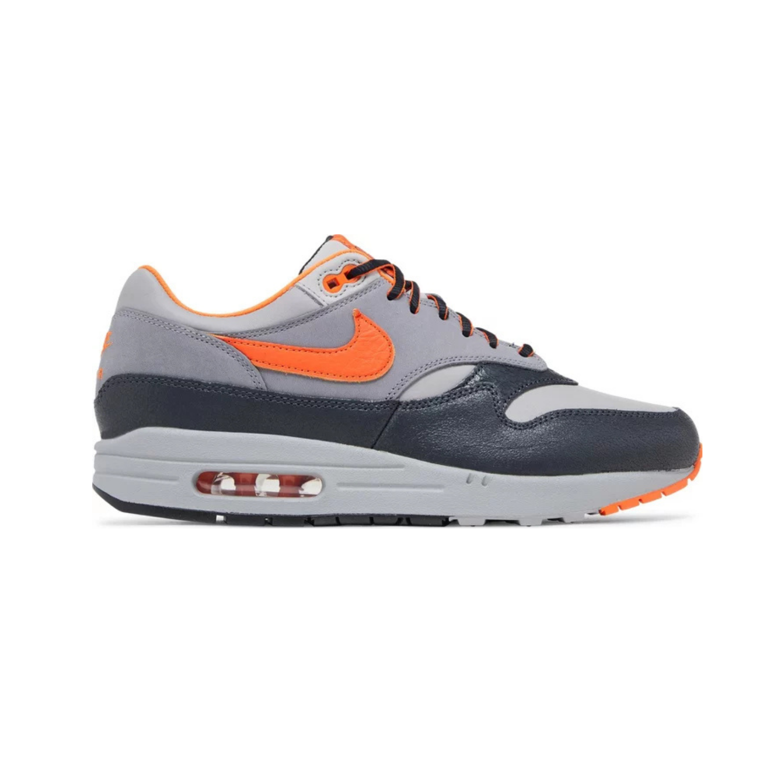 Nike Air Max 1 SP HUF Sneakers - Brilliant Orange/Anthracite/Medium Grey/Gunsmoke Colorway - Men's Running Shoes for Casual Wear & Street Style Fashion