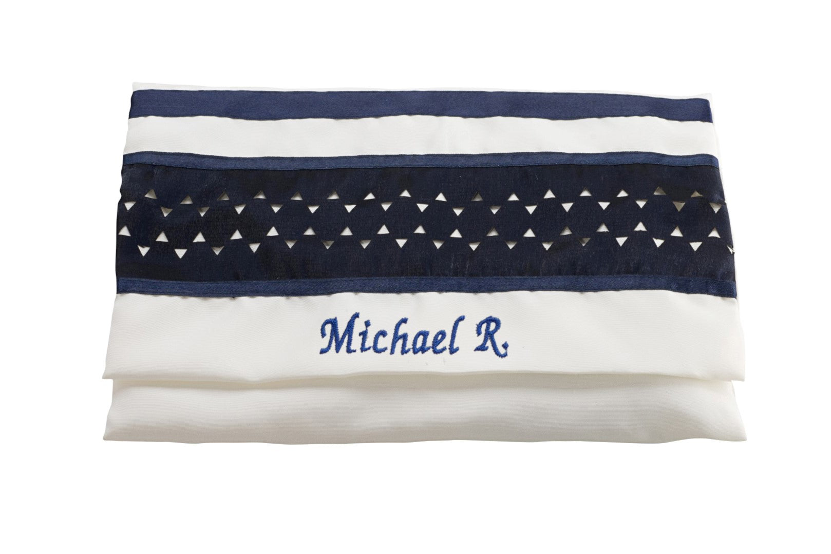 Star of David Wool Tallit Prayer Shawl - Bar Mitzvah & Wedding Tallit Set with Blue Stripes - Perfect for Jewish Religious Ceremonies, Synagogue Worship & Special Occasions