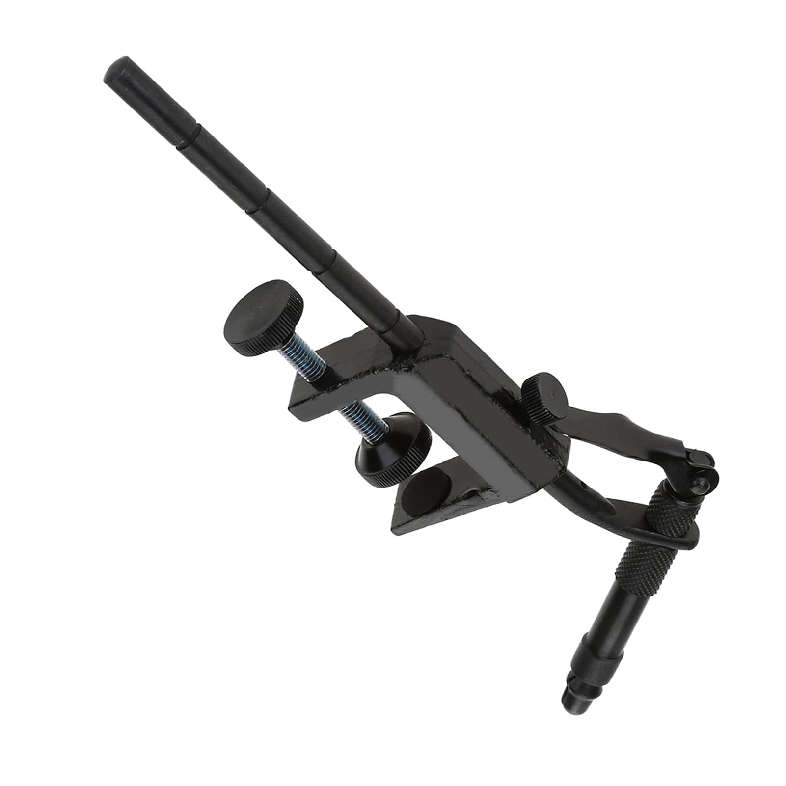 Premium Rotary Fly Tying Vise - Aluminum Construction with C-Clamp & Portable Design for Fly Fishing Lure Making | Perfect for Travel & Home Workbench Use