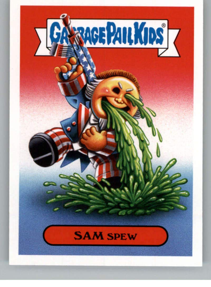 2019 Topps Garbage Pail Kids Revenge of Oh The Horror-ible Series 2 #13B SAM SPEW - Modern Horror Collectible Sticker Cards for Trading, Collecting & Pop Culture Display