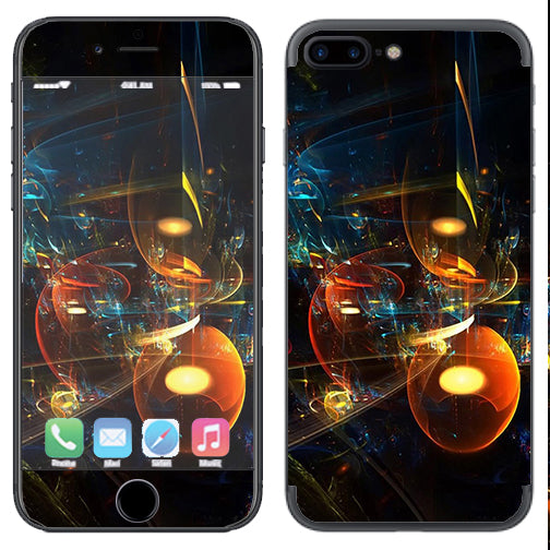 Abstract Art Bubbles Phone Skin for iPhone 7 Plus & iPhone 8 Plus - Durable Protective Vinyl Decal for Stylish Customization | Perfect for Everyday Use, Gifts & Personalization