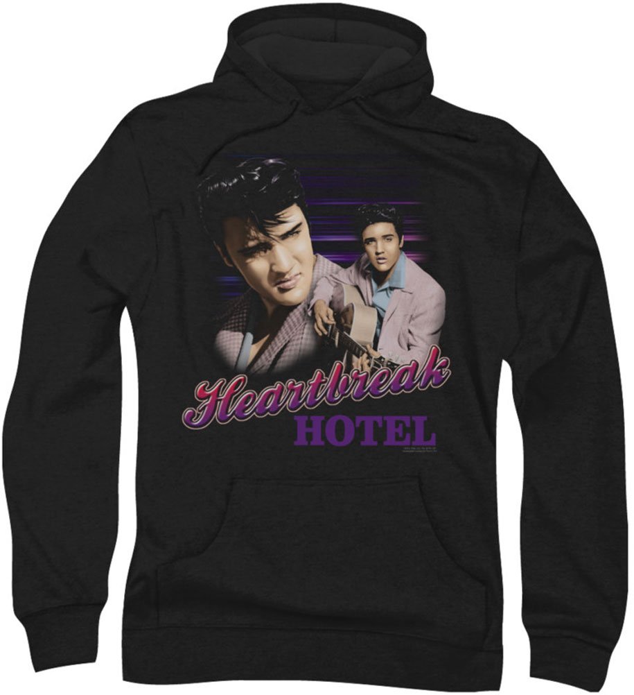 Elvis Presley Heartbreak Hotel Hoodie for Men - Vintage Rock Music Pullover Sweatshirt for Concerts, Casual Wear & Gifts
