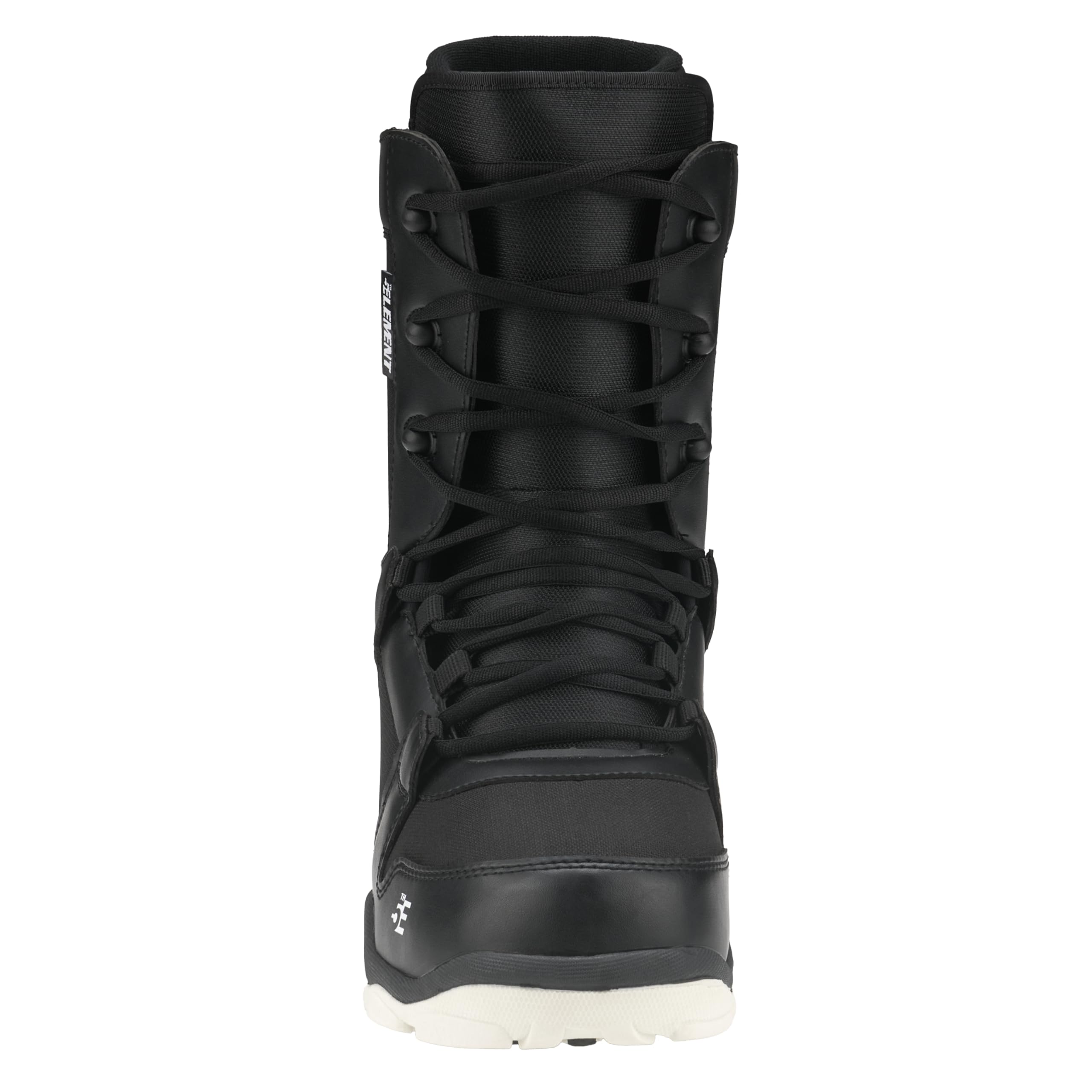 5th Element ST Lace and Dial Snowboard Boots for Men - Black | Waterproof | All Mountain Snowboarding | Compatible with Strap Bindings | Size 8-13 | Perfect for Freeride & Park Snowboarding Adventures