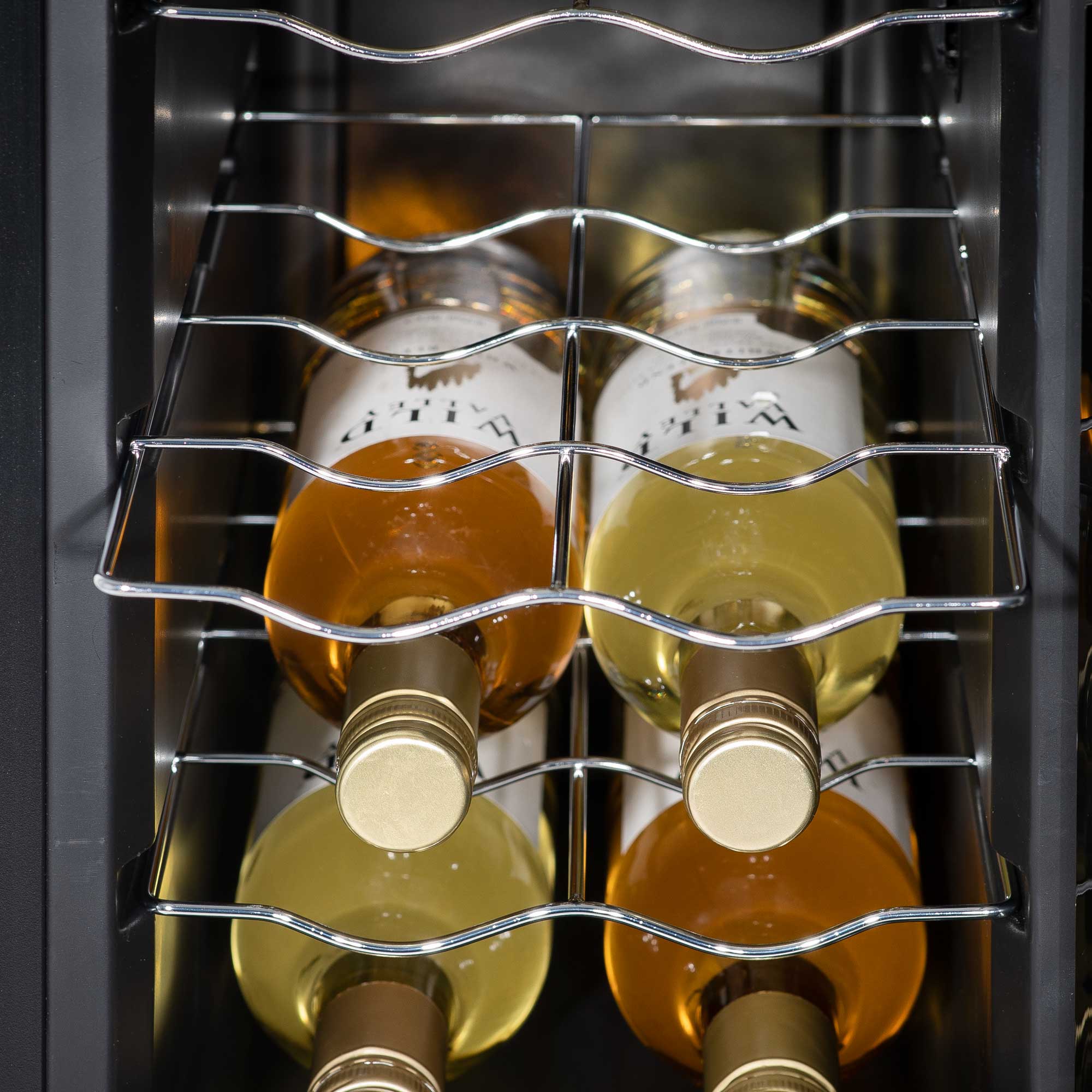 Baridi 12 Bottle Wine Cooler Refrigerator - Ultra Quiet 25dB, Touch Control LED Display, Black (DH73) - Perfect for Home, Office, or Restaurant Wine Storage
