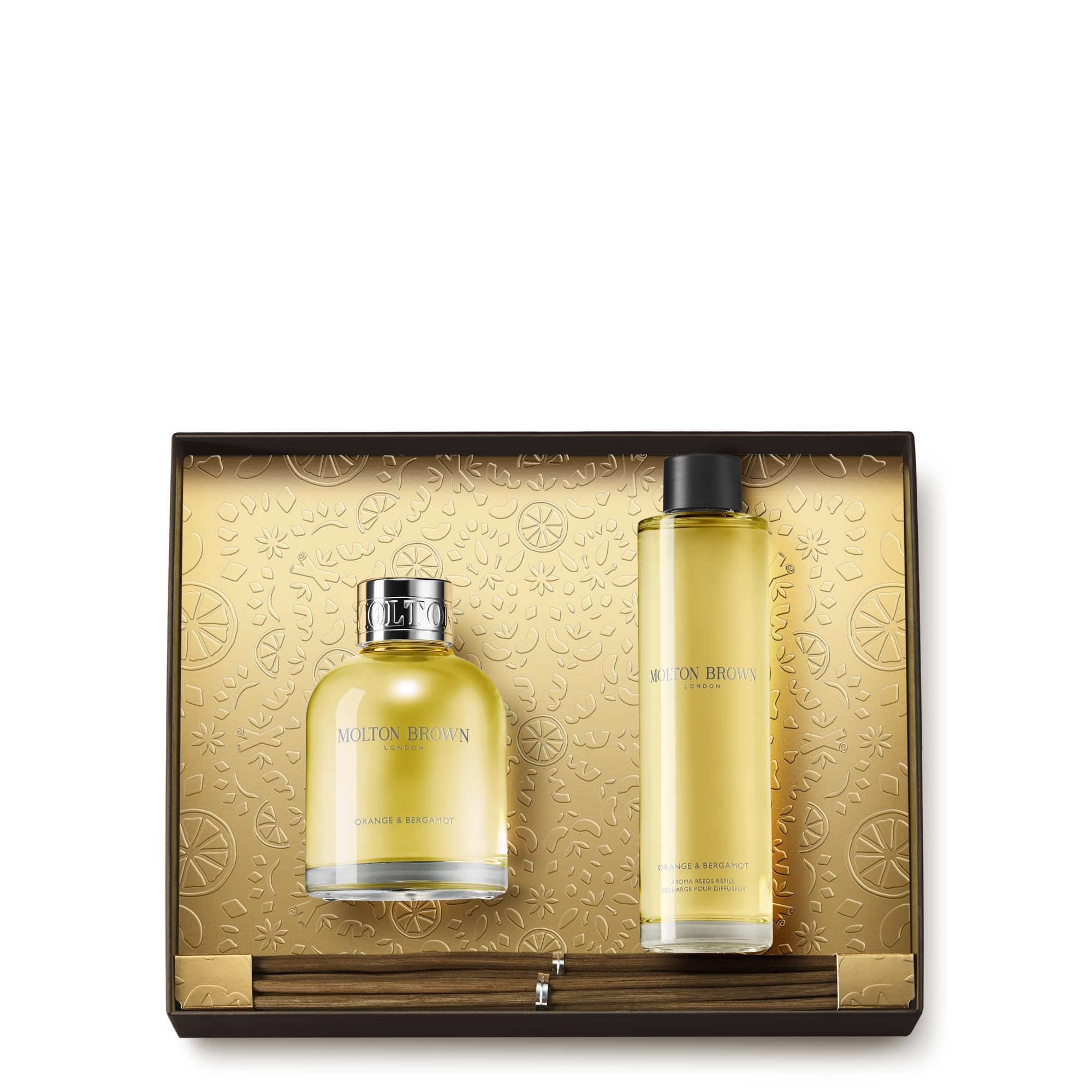Molton Brown Orange & Bergamot Luxury Home Fragrance Gift Set - Premium Scented Candles & Diffusers for Living Room, Bedroom & Bathroom Decor