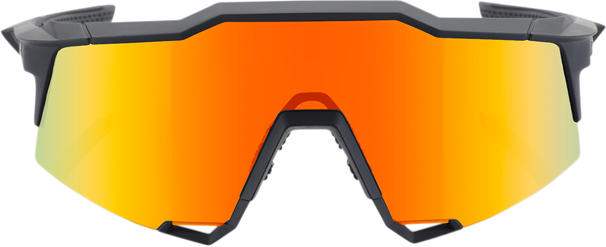 Speedcraft Polarized Sunglasses for Men & Women - UV400 Protection, Black Frame with Red Mirror Lens (60007, 00008) - Perfect for Driving, Running, and Outdoor Sports