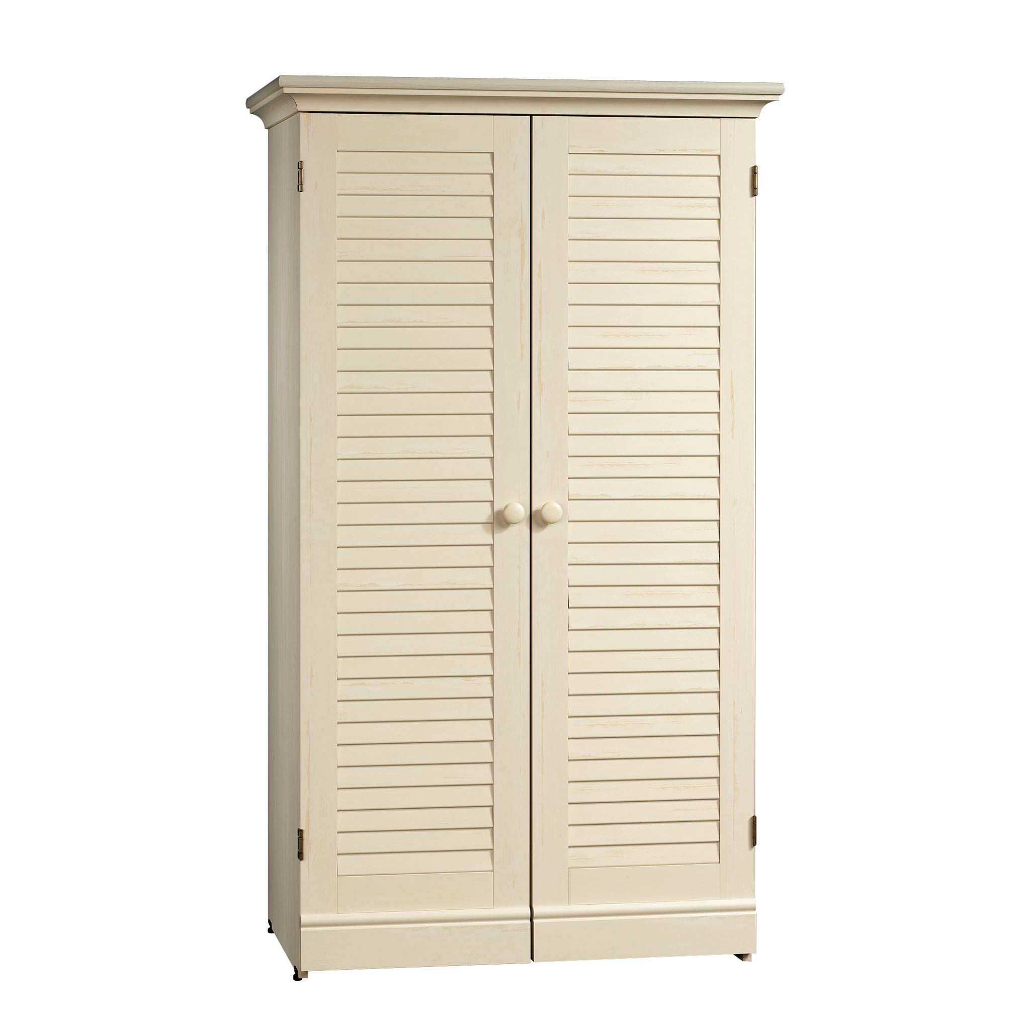 Sauder Harbor View Craft and Sewing Armoire with Table & Pantry Cabinets - 35.12