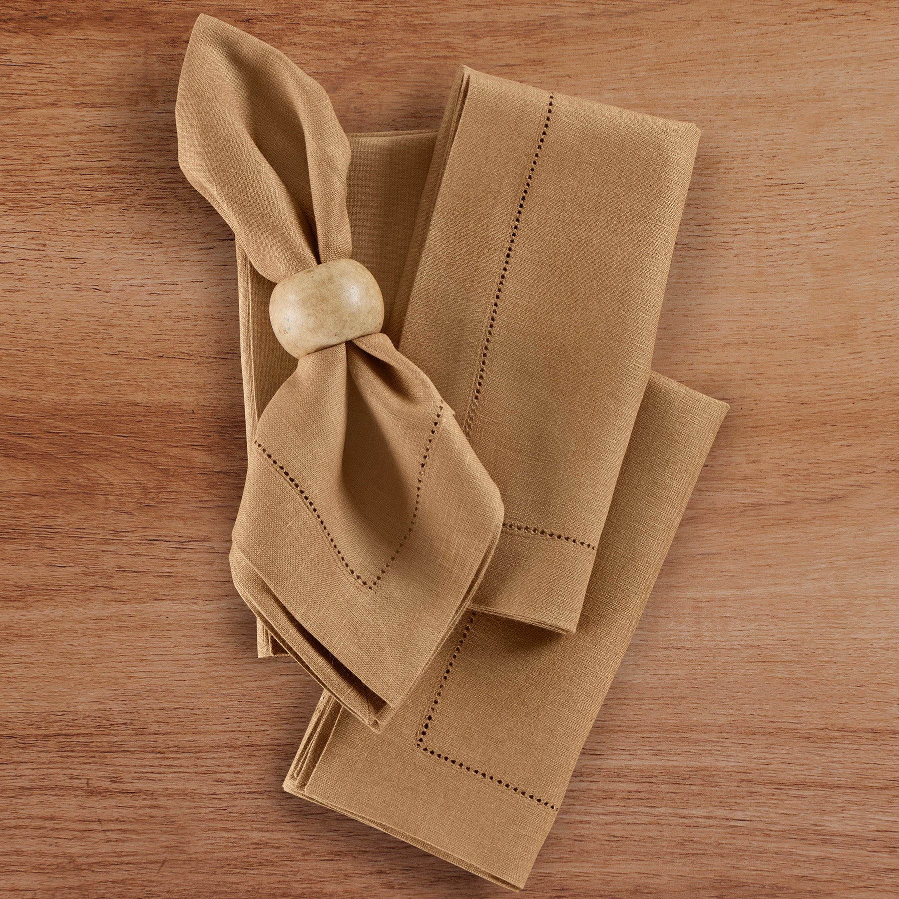 Premium Medium Weight Hemstitch Napkins - 12-Pack White Linen Dinner Napkins for Formal Dining, Weddings & Special Occasions