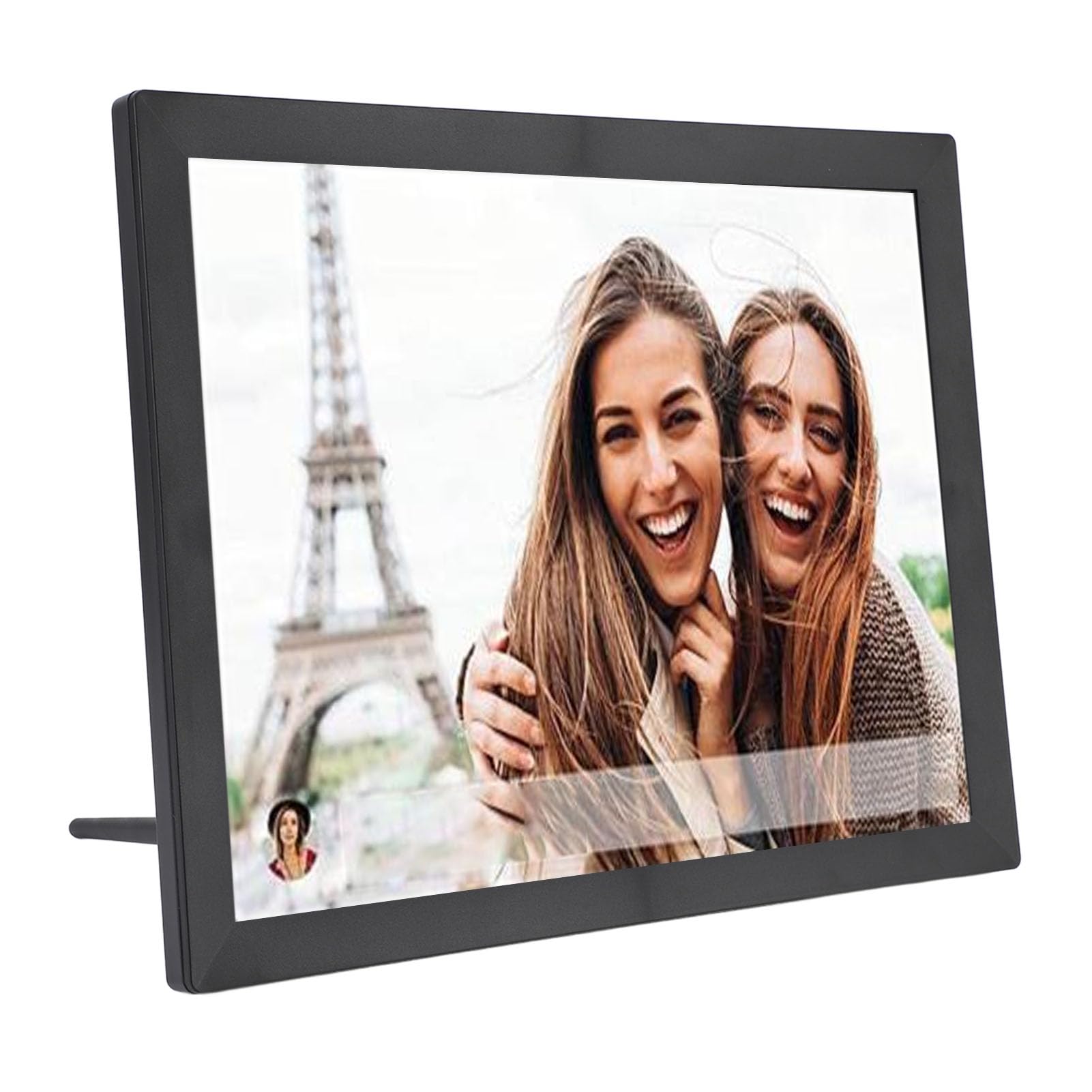 15 Inch WiFi Digital Picture Frame with Auto Rotate - 1024x768 IPS Full HD Touchscreen Display - Share Photos & Videos via App - Perfect for Home, Office & Gift Giving (UK)