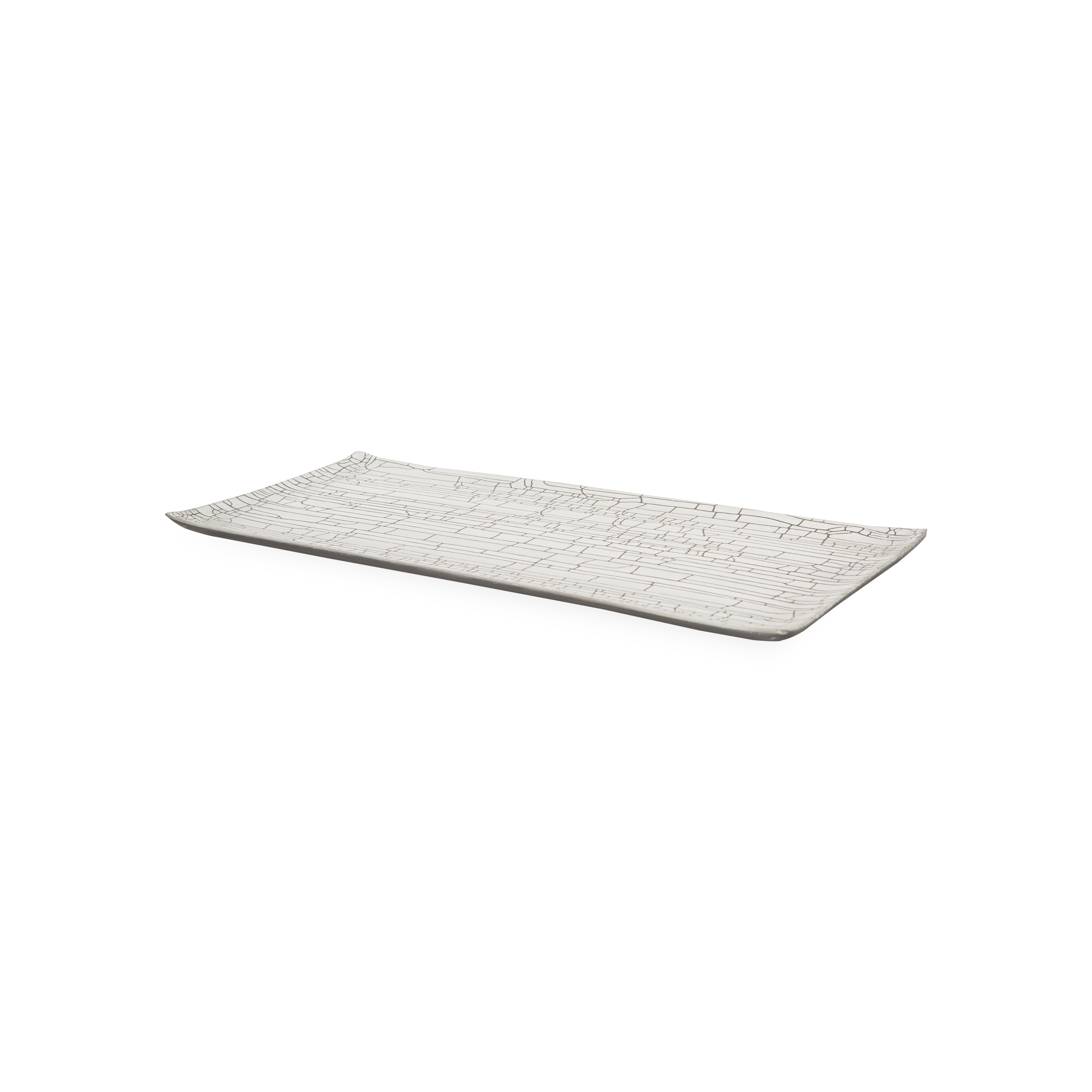 Elegant Crackle Rectangular Serving Tray - Perfect for Dining, Entertaining, and Home Decor | Durable & Stylish Tableware for Parties, Weddings, and Everyday Use