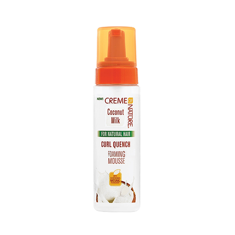 Creme of Nature Coconut Milk Curl Defining Mousse for Natural Hair - Hydrating & Frizz Control for Curly & Coily Hair Types - Perfect for Daily Styling & Wash-N-Go Looks