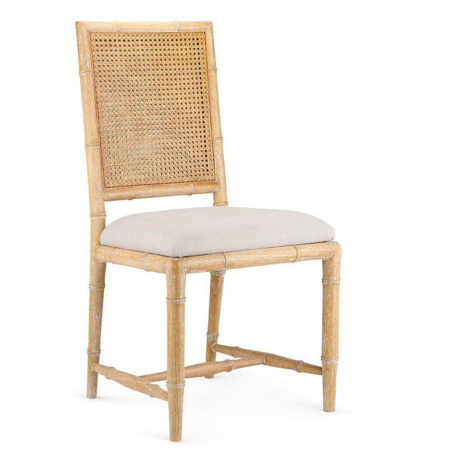 Aubrey Side Chair in Honey - Modern Dining Chair, Accent Chair for Living Room, Bedroom & Office - Solid Wood Frame, Comfortable Upholstered Seat