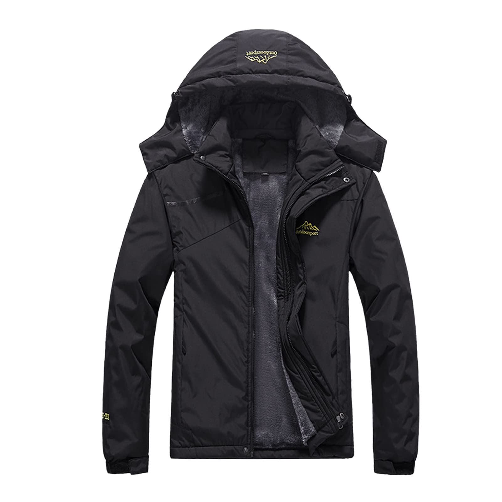 Men's Winter Jacket - Windproof Thermal Hooded Coat for Outdoor Sports & Casual Wear | Big & Tall Sizes | Perfect for Hiking, Skiing & Cold Weather Activities