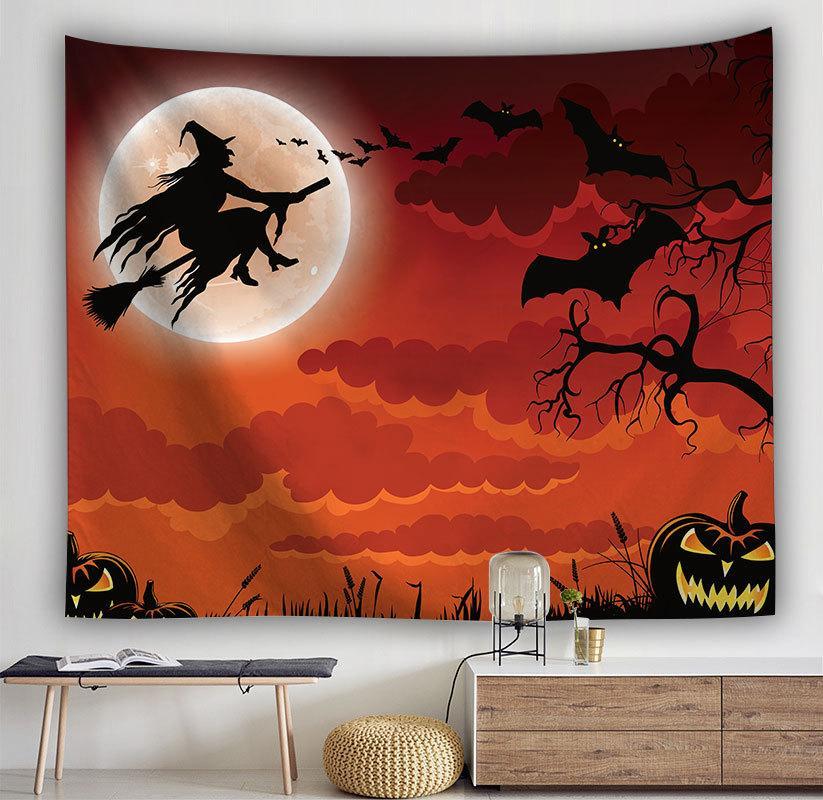 Halloween Witch Tapestry - Gothic Wall Hanging Decor for Spooky Home, Party & Halloween Decorations - Perfect for Bedroom, Living Room & Dorm Room