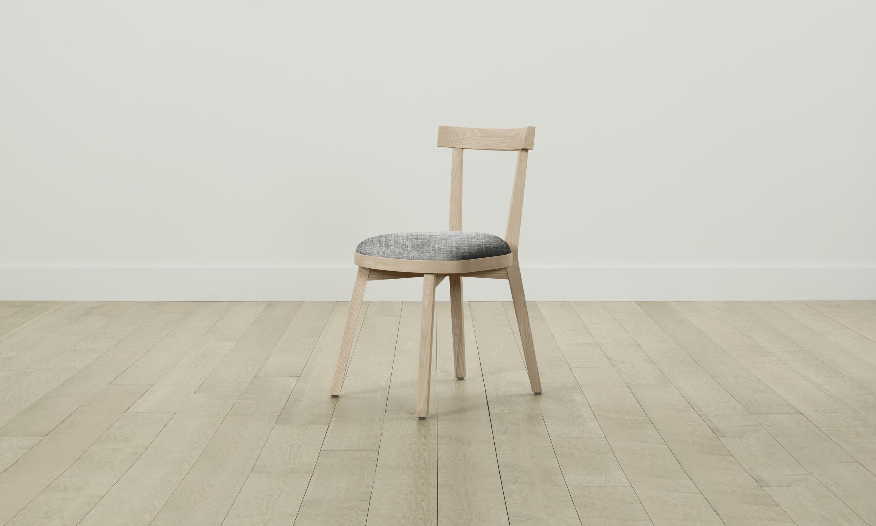 Allen Dining Chair - Modern Textured Tweed Upholstered Seat with Sturdy Wooden Legs - Perfect for Kitchen, Dining Room, and Breakfast Nook