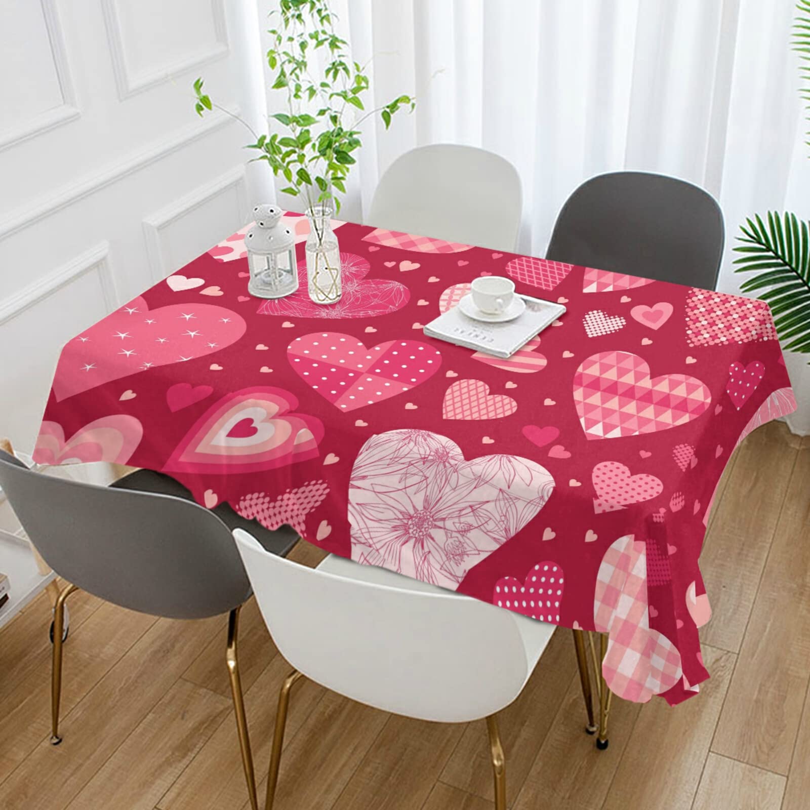 Xigua Pink Rectangle Tablecloth 60