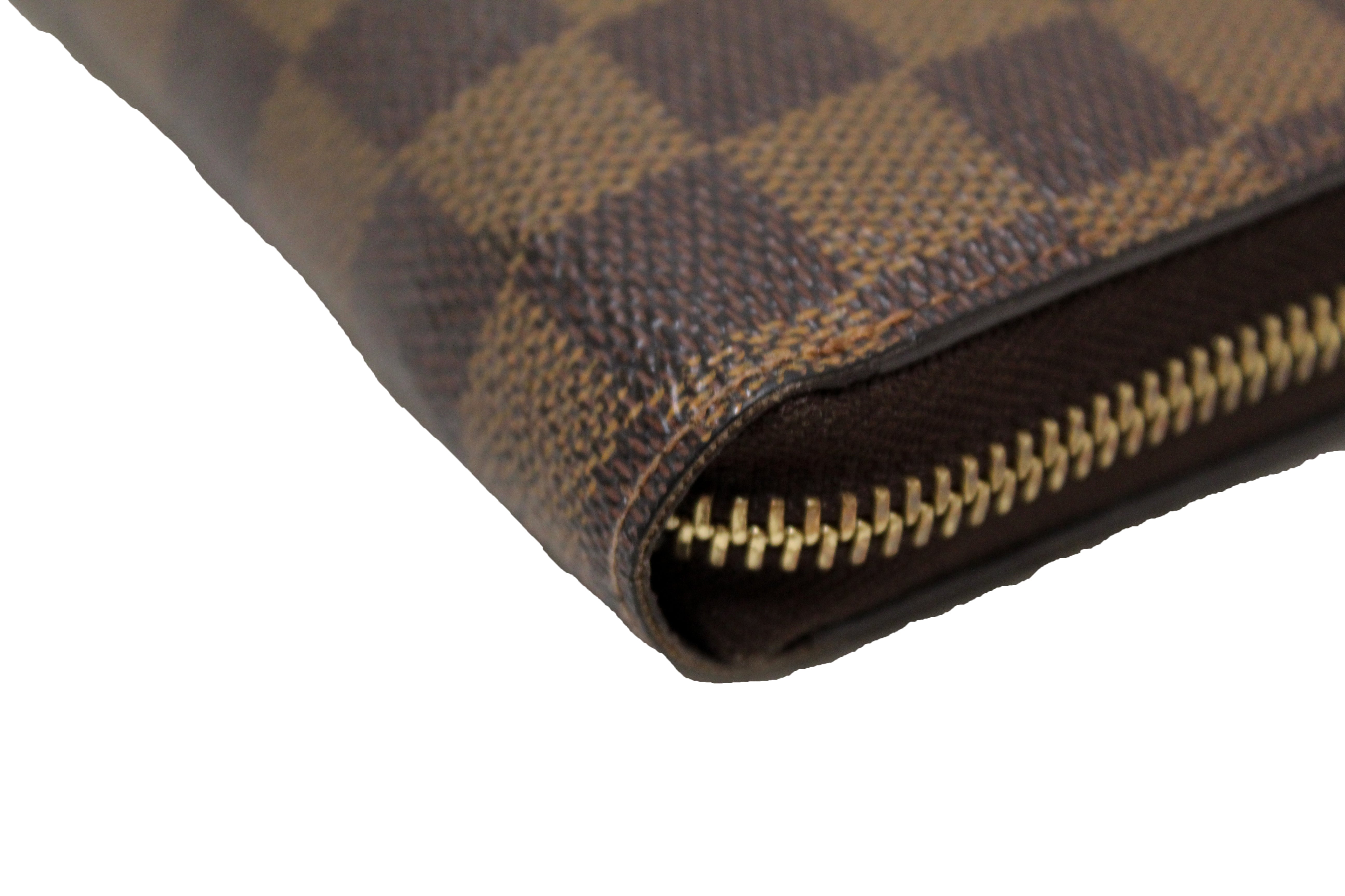 Authentic Louis Vuitton Damier Ebene Zippy Wallet for Women & Men | Genuine Leather Compact Zip Around Wallet | Perfect for Everyday Use, Travel & Gift Giving